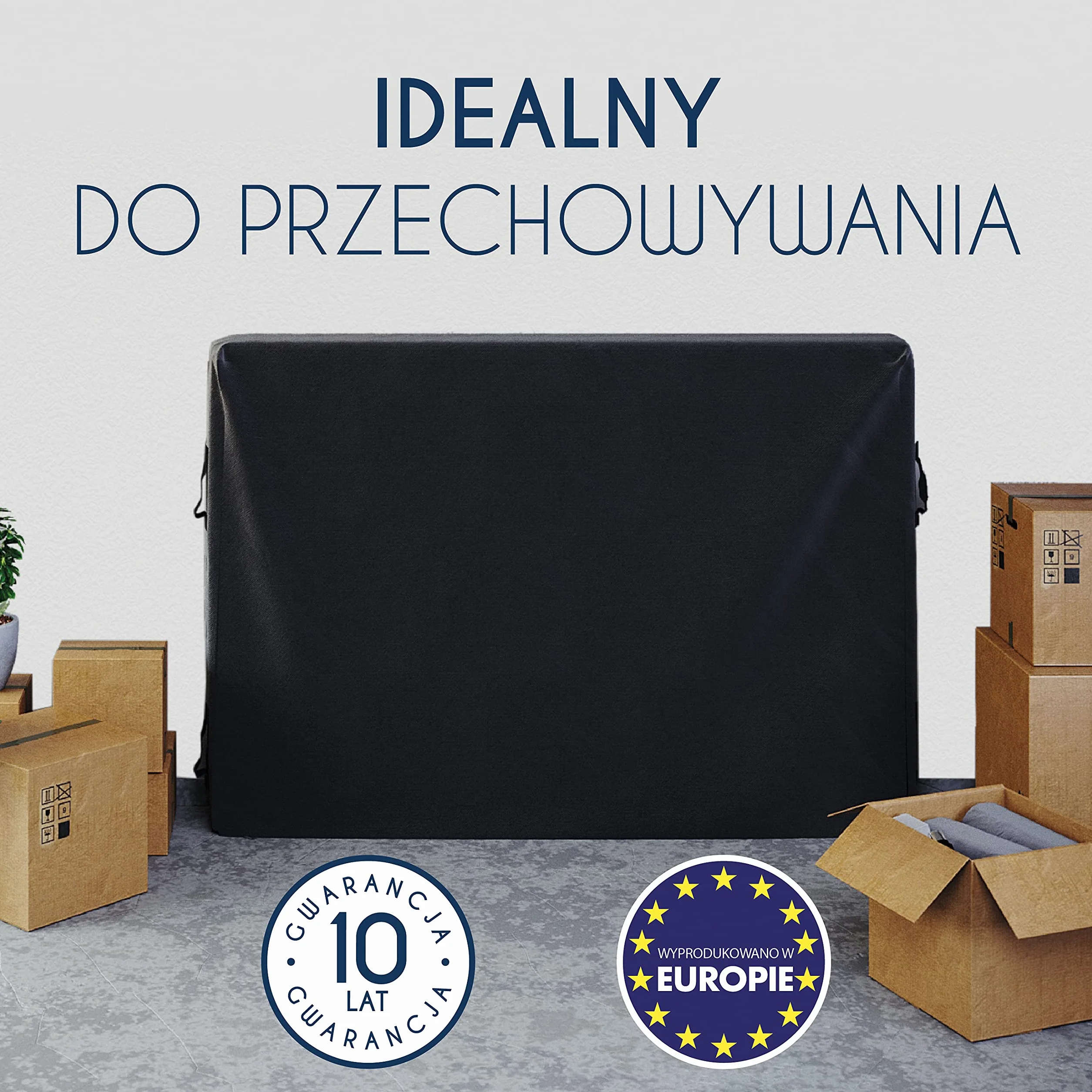 Pokrowiec na materac do przechowywania i przeprowadzki - Dla Materaca 200 X 200 (Dicke 30 cm) - 4 uchwyty i zamek błyskawiczny – kompleksowa ochrona materaca, wodoszczelna torba do przechowywania