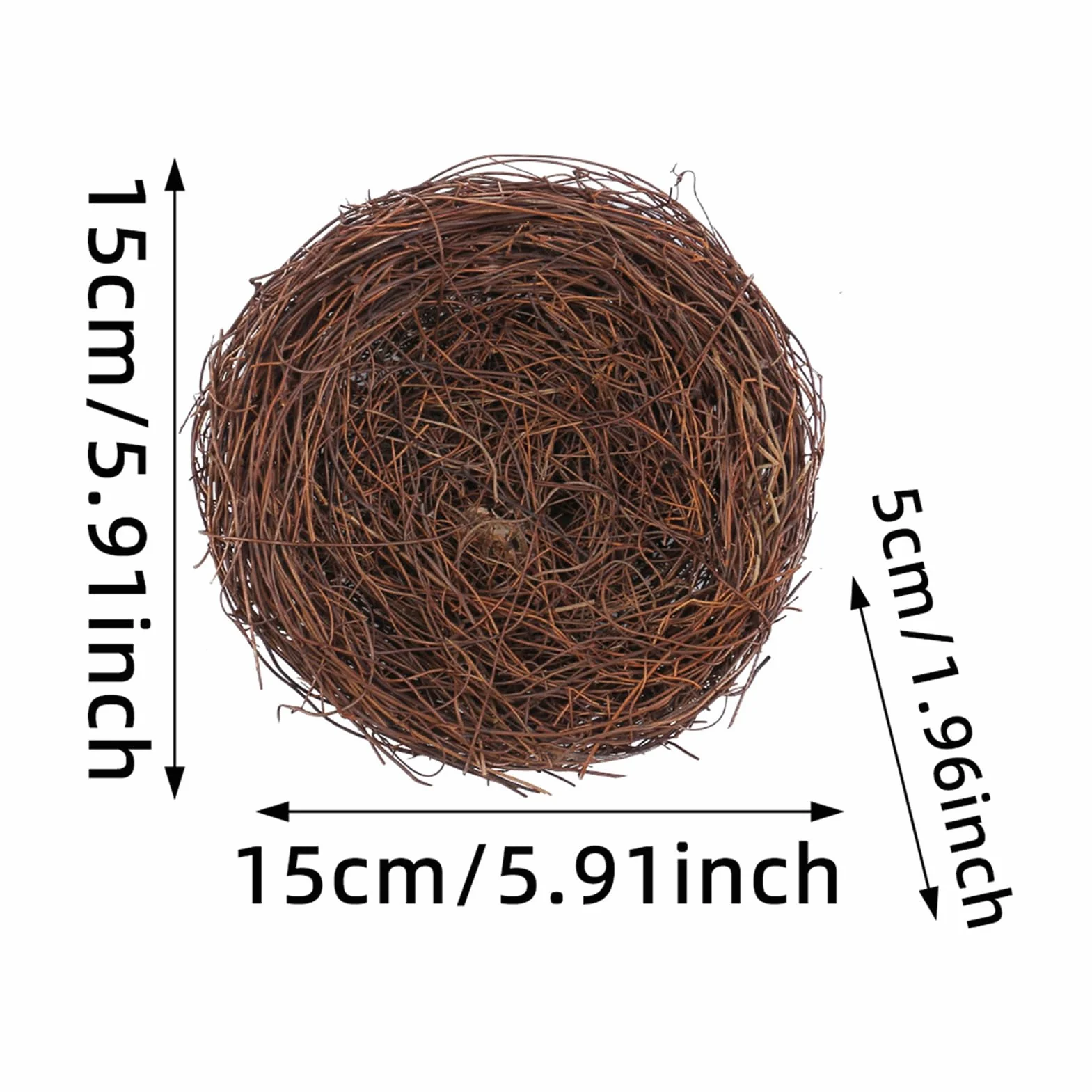 Bird Nest - Easter Artificial Nest, Warm Breathable Decorative Bird House with Realistic Design, Perfect for Home, Window Display, Woodlands Decor, Seasonal Crafts and Holiday Decorations
