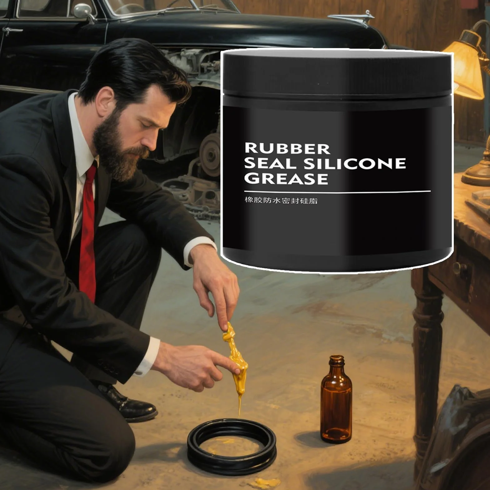 Smar do uszczelek gumowych - gumowe podkładki uszczelniające produkt uszczelniający | Smarowanie samochodowe do uszczelki filtra cylindra olejowego pojazdu