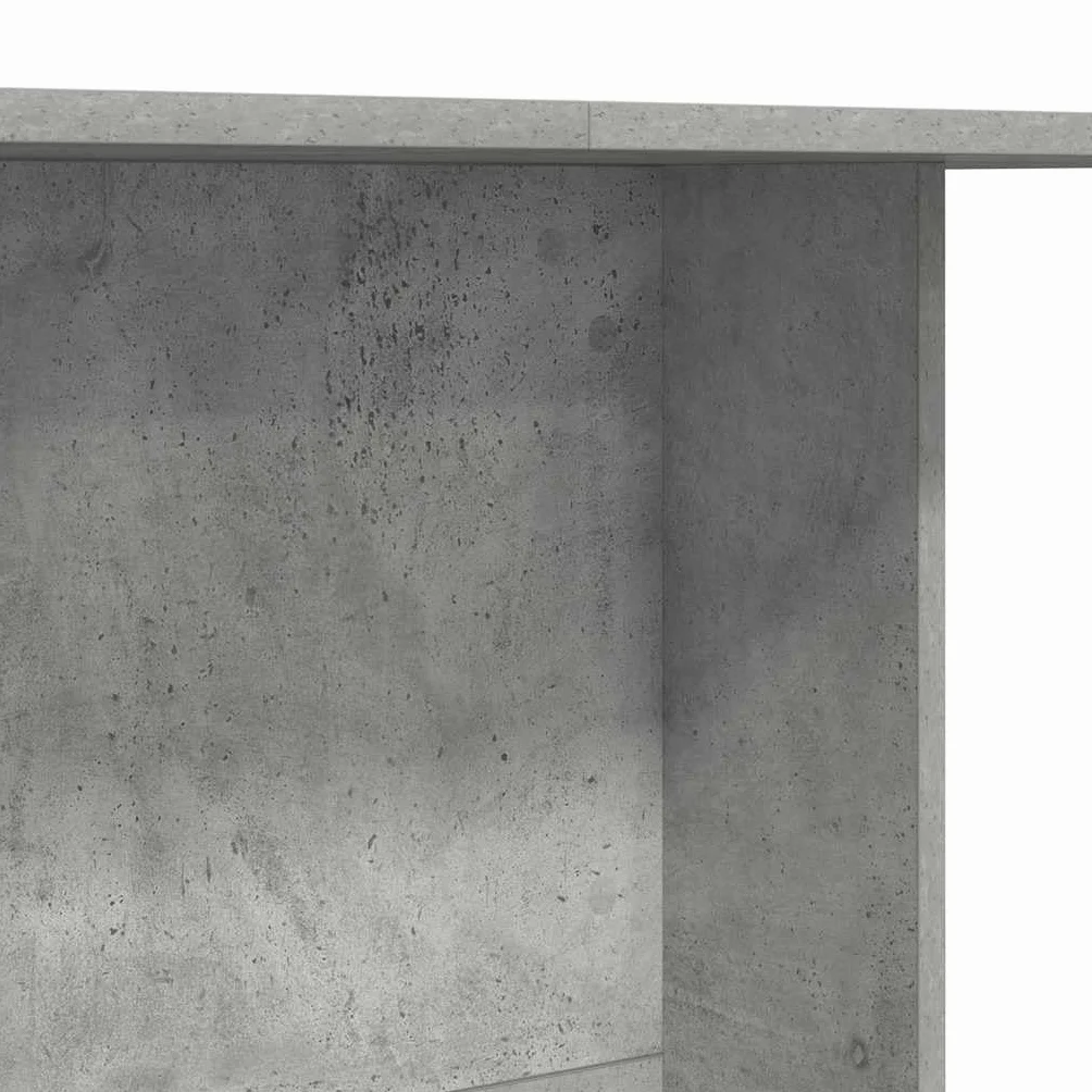 vidaXL Stół jadalny Betonowy szary 110 x 60 x 75 cm, Nowoczesny prostokątny stół ogrodowy, na świeżym powietrzu, elegancka meblościanka, stylowy design