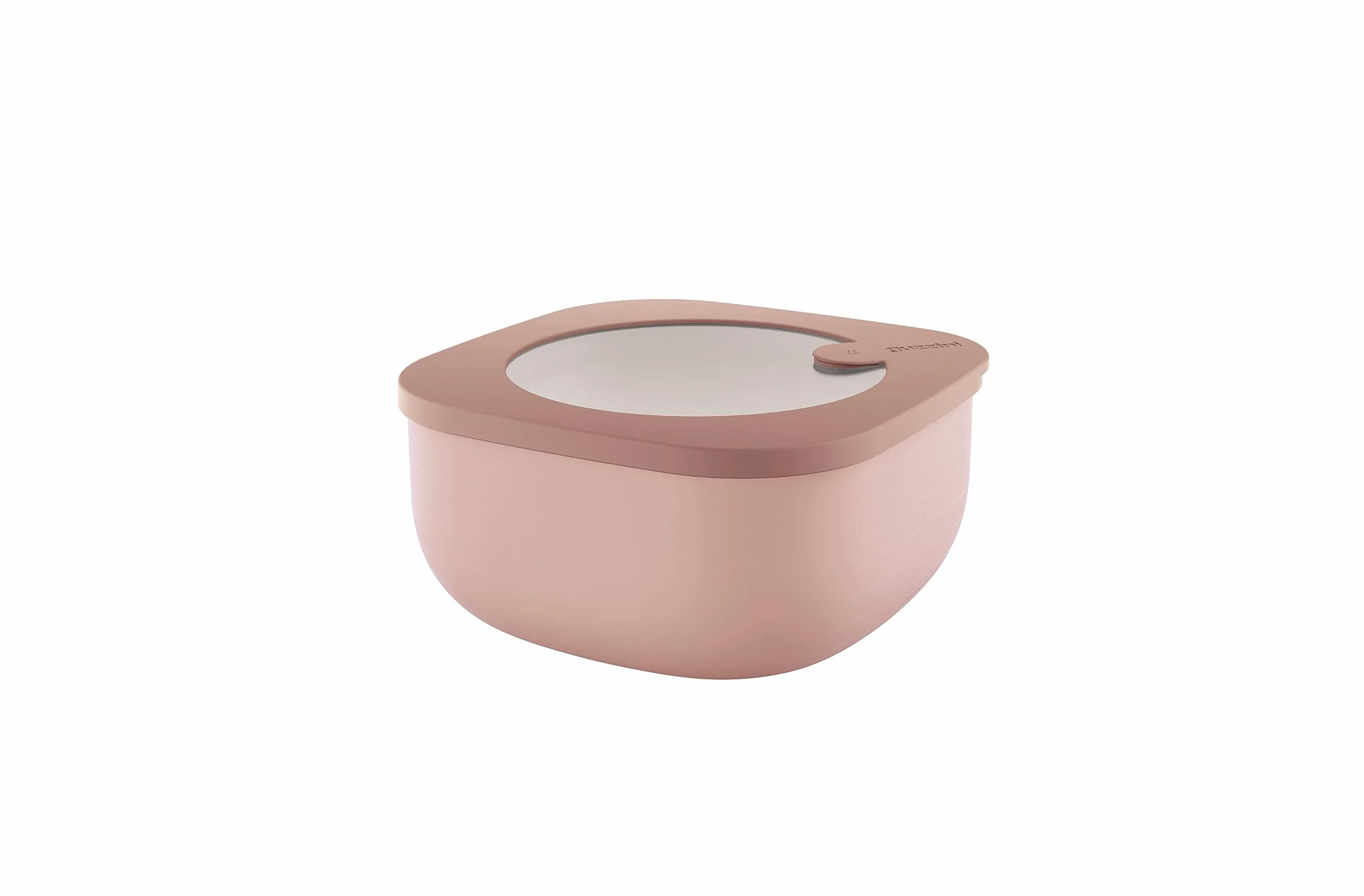 Guzzini Niski pojemnik hermetyczny 16 x 16 x h7,8 cm 975 cc STORE&MORE BIO Róża z kwiatem brzoskwini