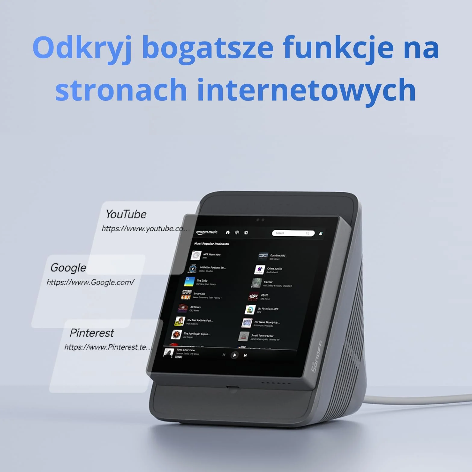 SONOFF NSPanel Pro 86 Inteligentny Panel Sterowania – Brama Zigbee, Home Assistant, Matter Bridge, Scenariusze Bezpieczeństwa i Termostat – Działa z Alexa, Google Home, Apple Home (Qianga)