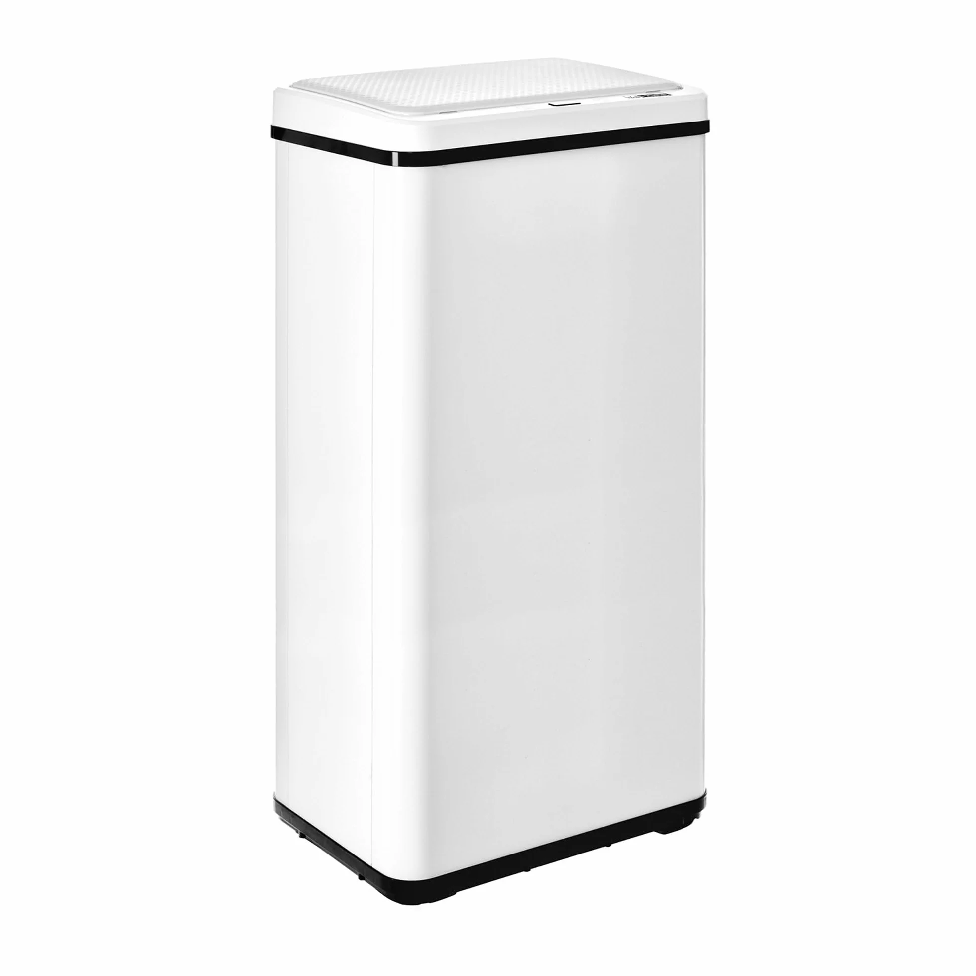 WELL HOME inteligentny kosz na śmieci bez nóżek z automatycznym otwieraniem lub kontaktem ręcznym, 60 l, wysokość: 79,5 (x 35,5 x 26), biały