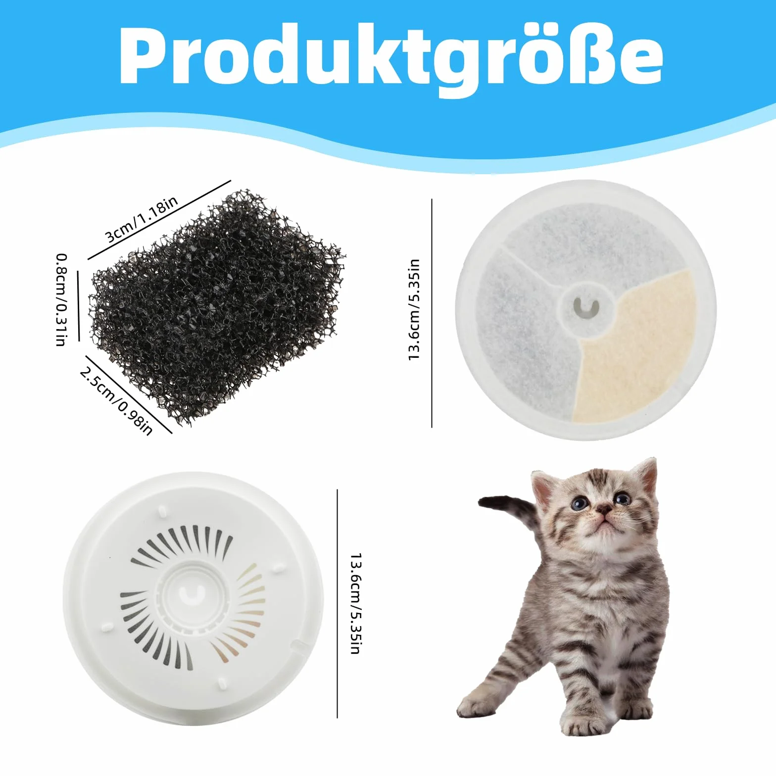 Pe-tkit Eversweet zestaw filtrów 4-stopniowy system czyszczenia 10 sztuk