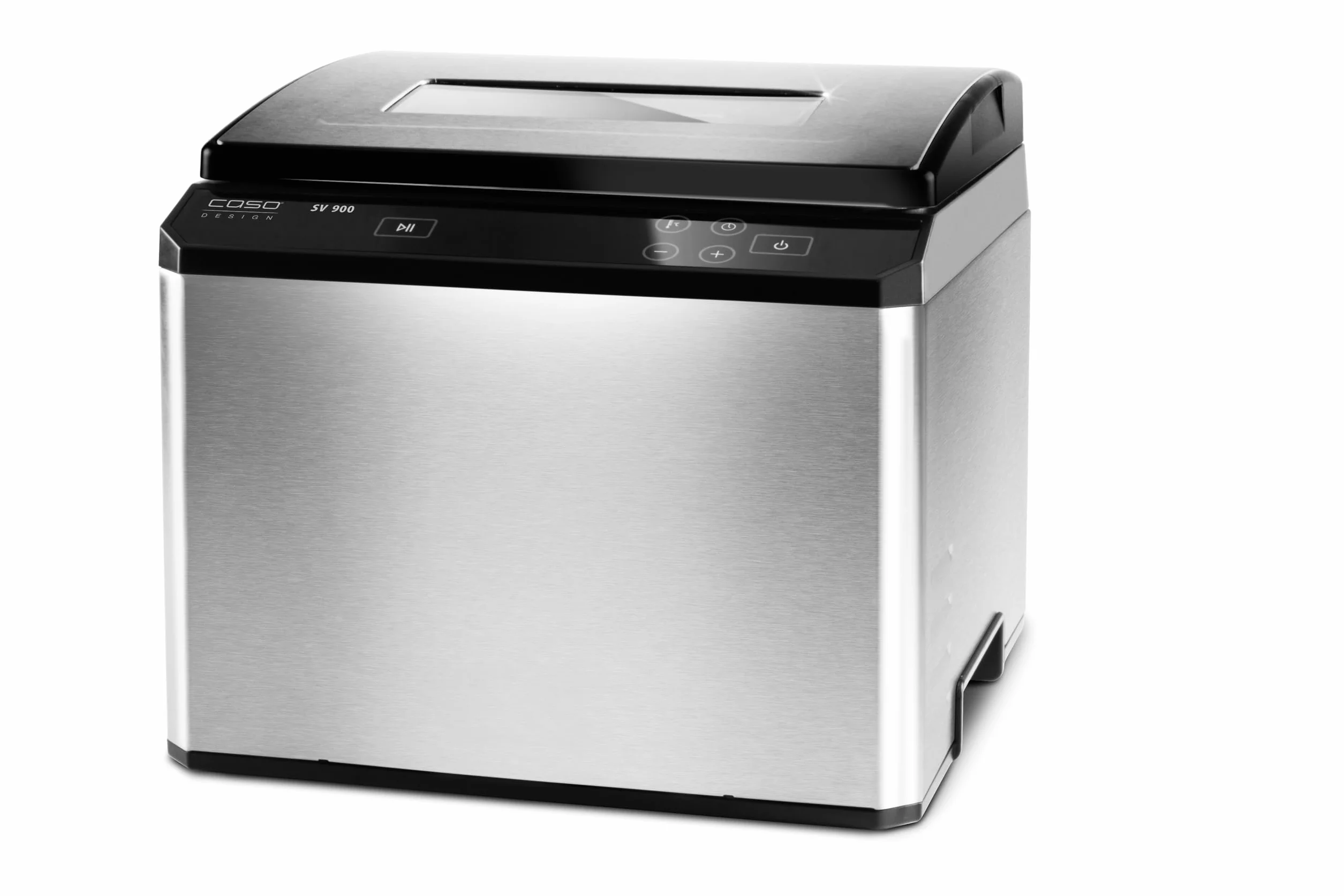 CASO SV900 Sous Vide Garer, perfekcyjne gotowanie próżniowe w kąpieli wodnej do 5 porcji, gotowanie w niskiej temperaturze od 30°C do 90°C w odstępach 0,1°C