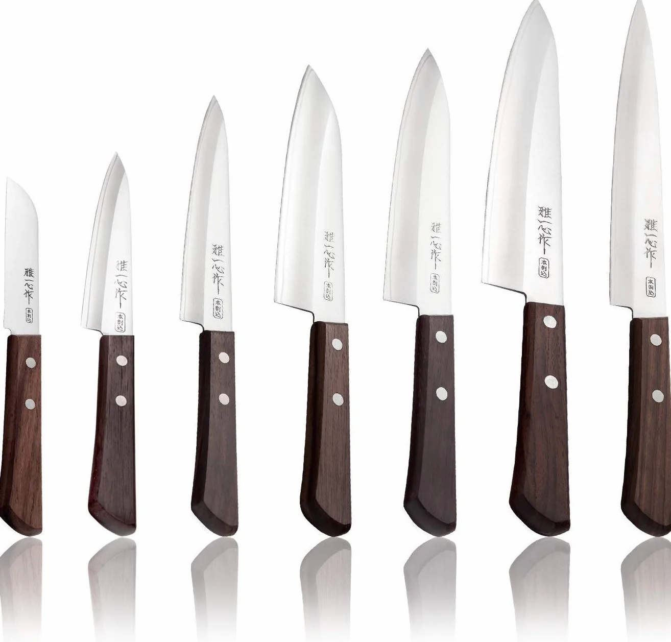 Kanetsugu Gyuto nóż japoński AUS-8 stal wysokowęglowa ostrze 210 mm uchwyt drewno różane
