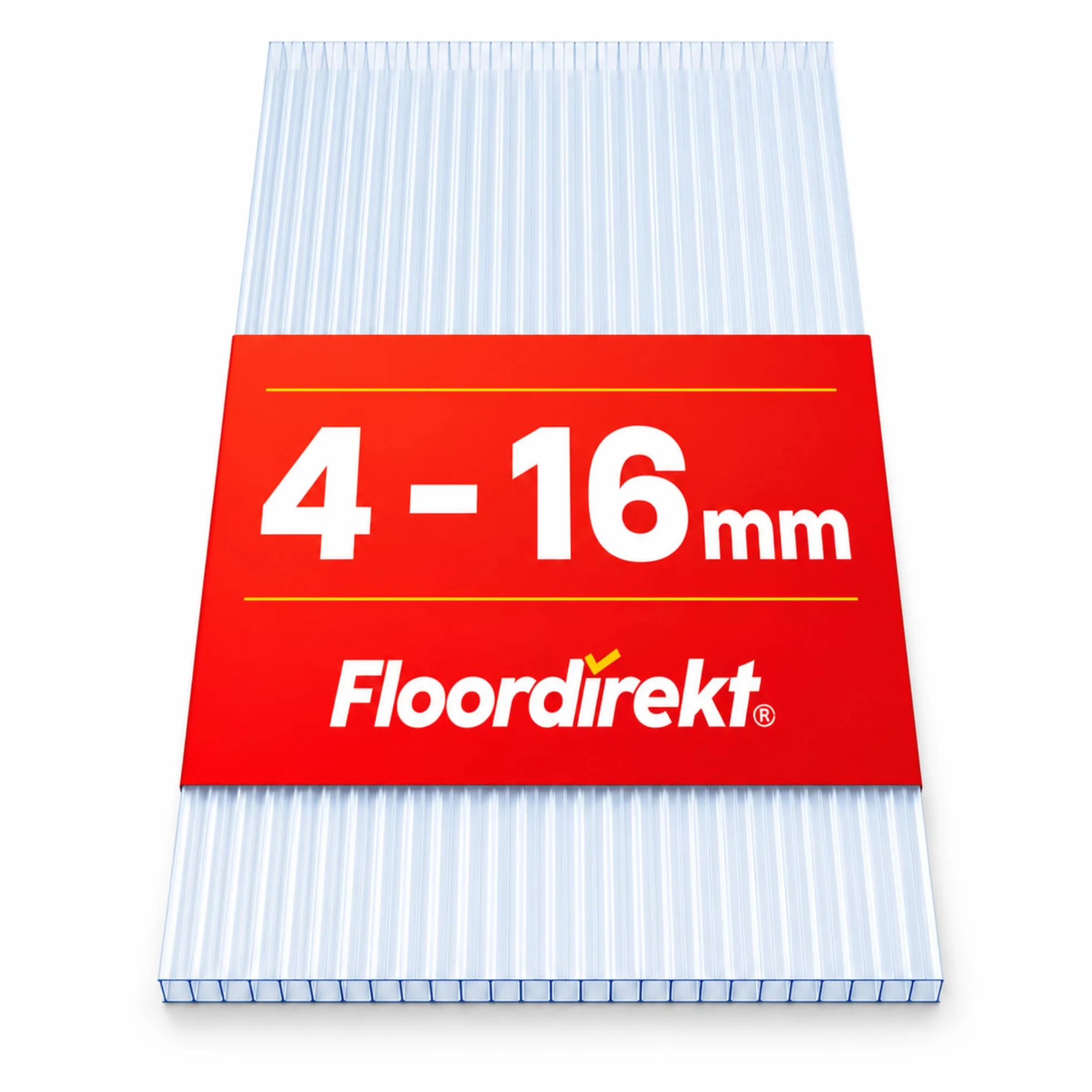 Płyta komorowa z poliwęglanu, podwójna, do ogrodu, szklarni i budowy modeli – 60,5 x 121 cm (grubość: 6 mm, przezroczysta)