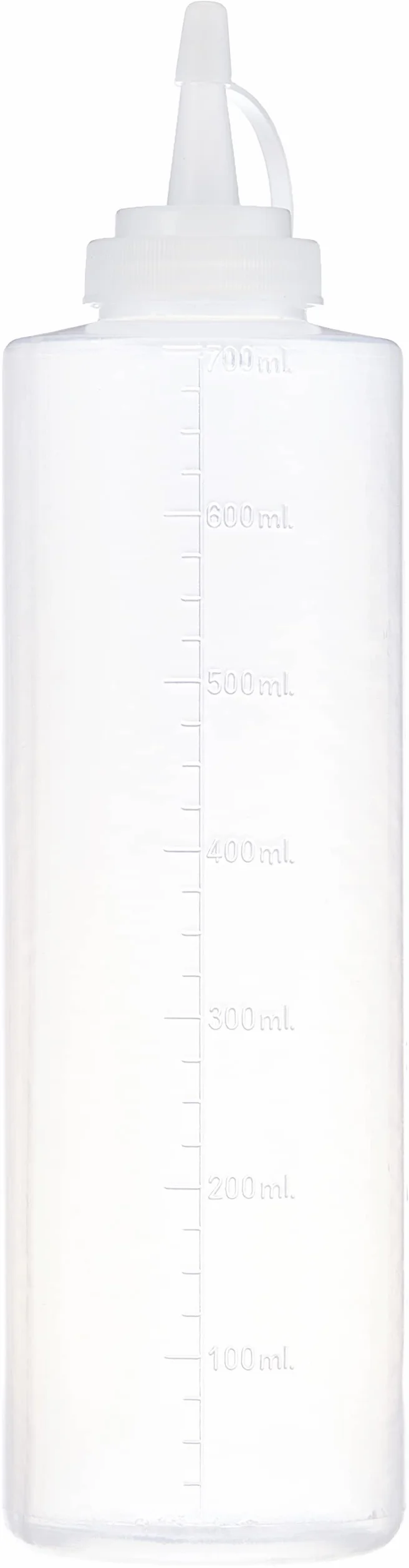 Ibili Butelka do wyciskania 700 ml plastiku, biała