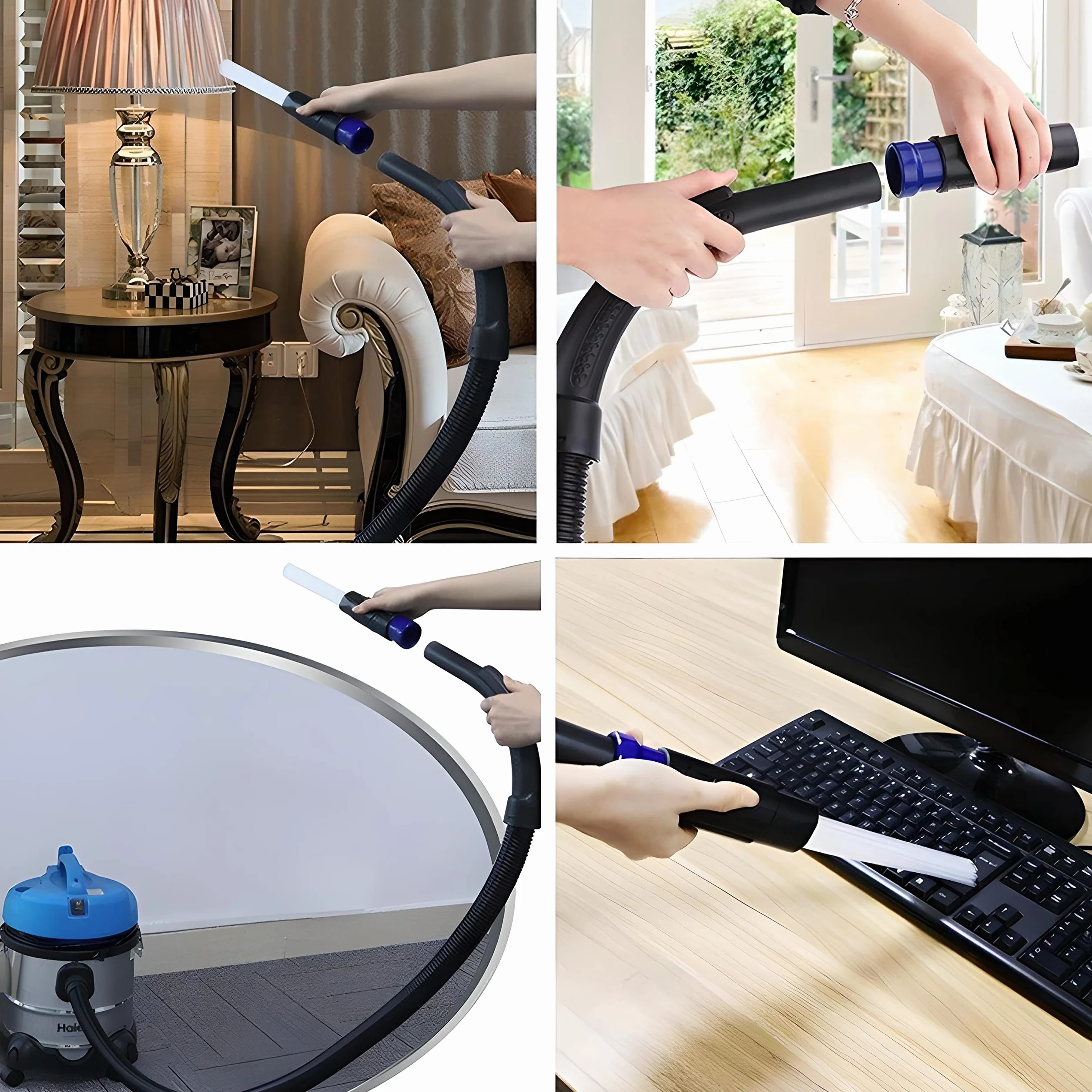Retoo nasadka elastyczna do odkurzacza szczotka do kurzu 35 mm dysze do odkurzaczy kompatybilne z odkurzaczami Miele Kärcher Siemens Samsung AEG Bosch Panasonic Philips ssawka do odkurzania podłóg