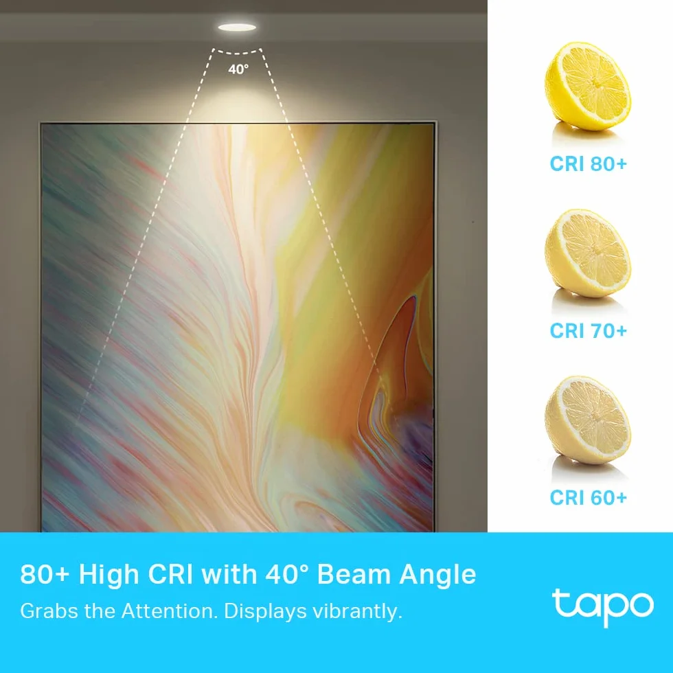 TP-Link Tapo L630 (4-pack) | Zestaw 4 inteligentnych żarówek Wi-Fi GU10 RGB | Ściemnialne | Sterowanie przez aplikację Tapo | Kompatybilne z Alexa i Google Home
