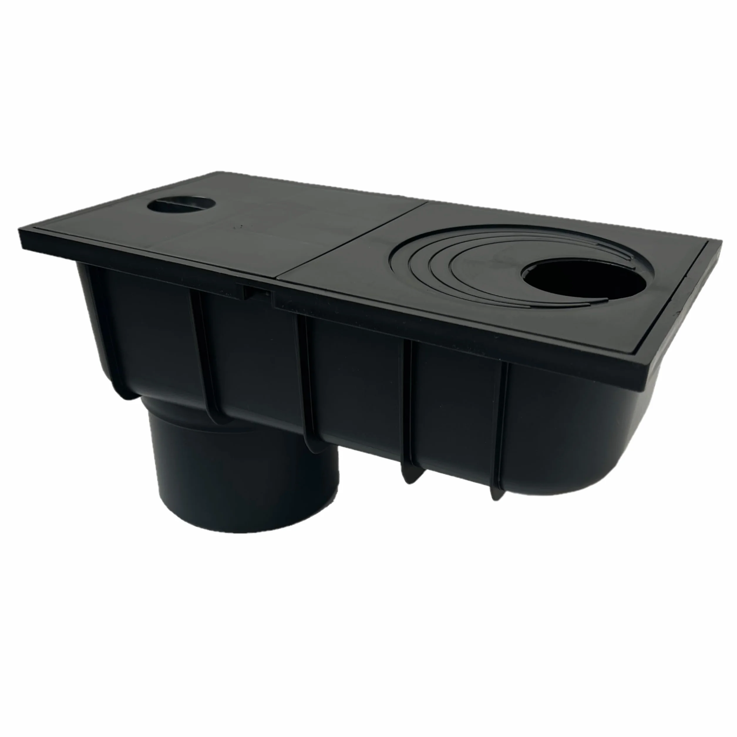 6 sztuk odpływu wody deszczowej od 50 mm do 110 mm z sitkiem, odpływ wody deszczowej DN110, czarny, filtr do wody deszczowej, uniwersalny do różnych rozmiarów rur