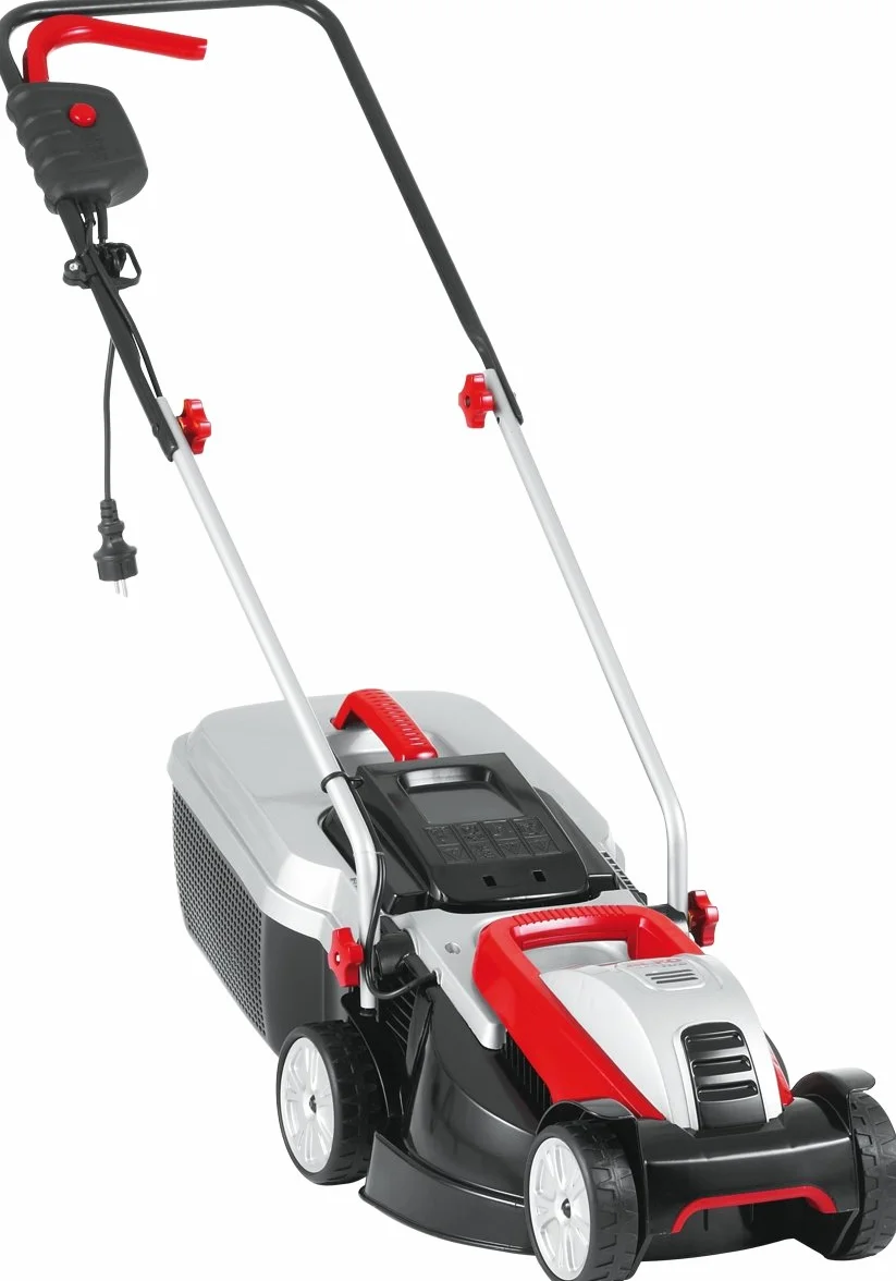 AL-KO Kosiarka elektryczna 3.22 SE Classic, szerokość cięcia 32 cm, moc silnika 1000 W, do trawników o powierzchni do 250 m², 3-stopniowa regulacja, w zestawie kosz o pojemności 30 l ze wskaźnikiem poziomu napełnienia