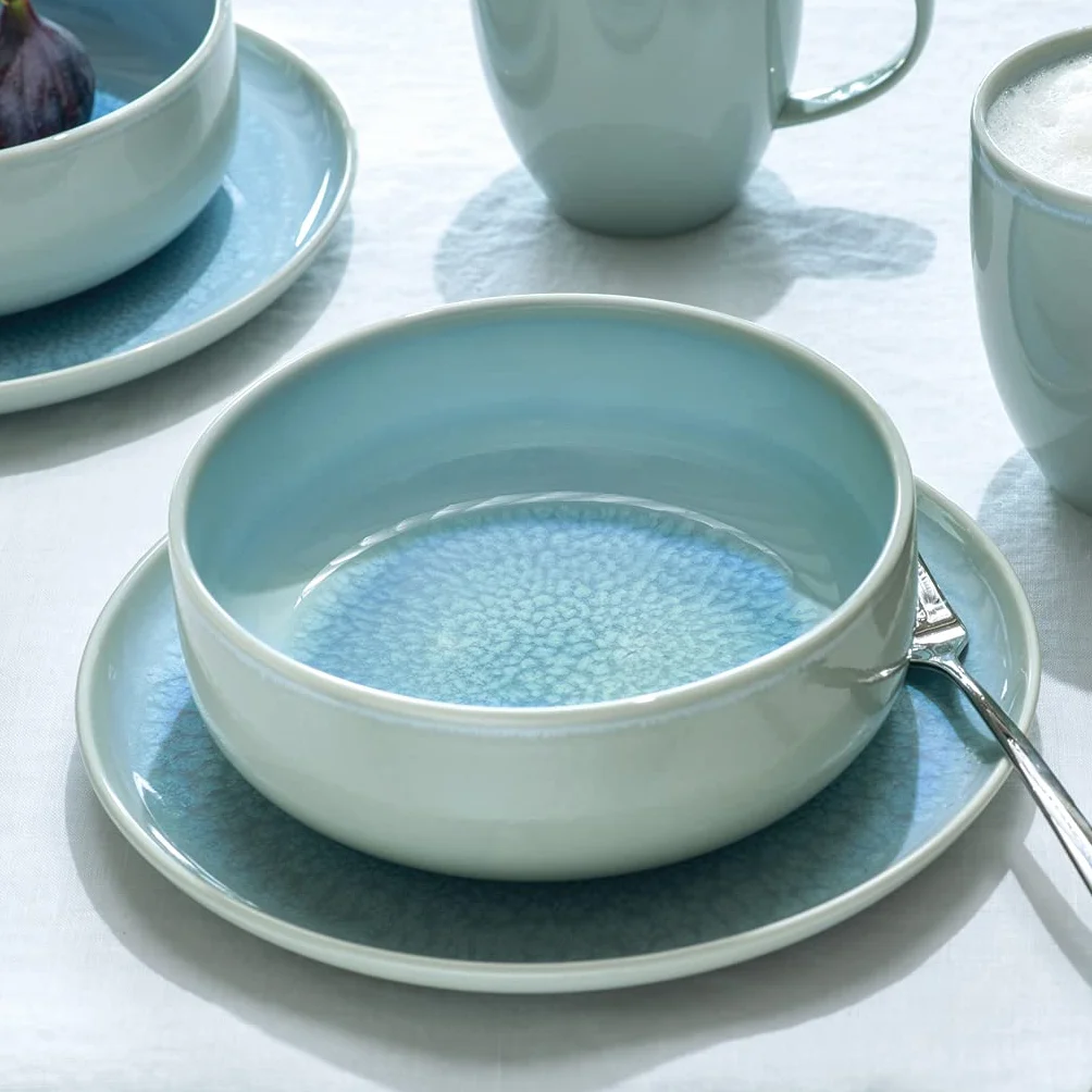 like Villeroy & Boch Group - Crafted Blueberry, talerz śniadaniowy, 21 cm, porcelana premium, turkusowy, 21 x 21 x 2 cm