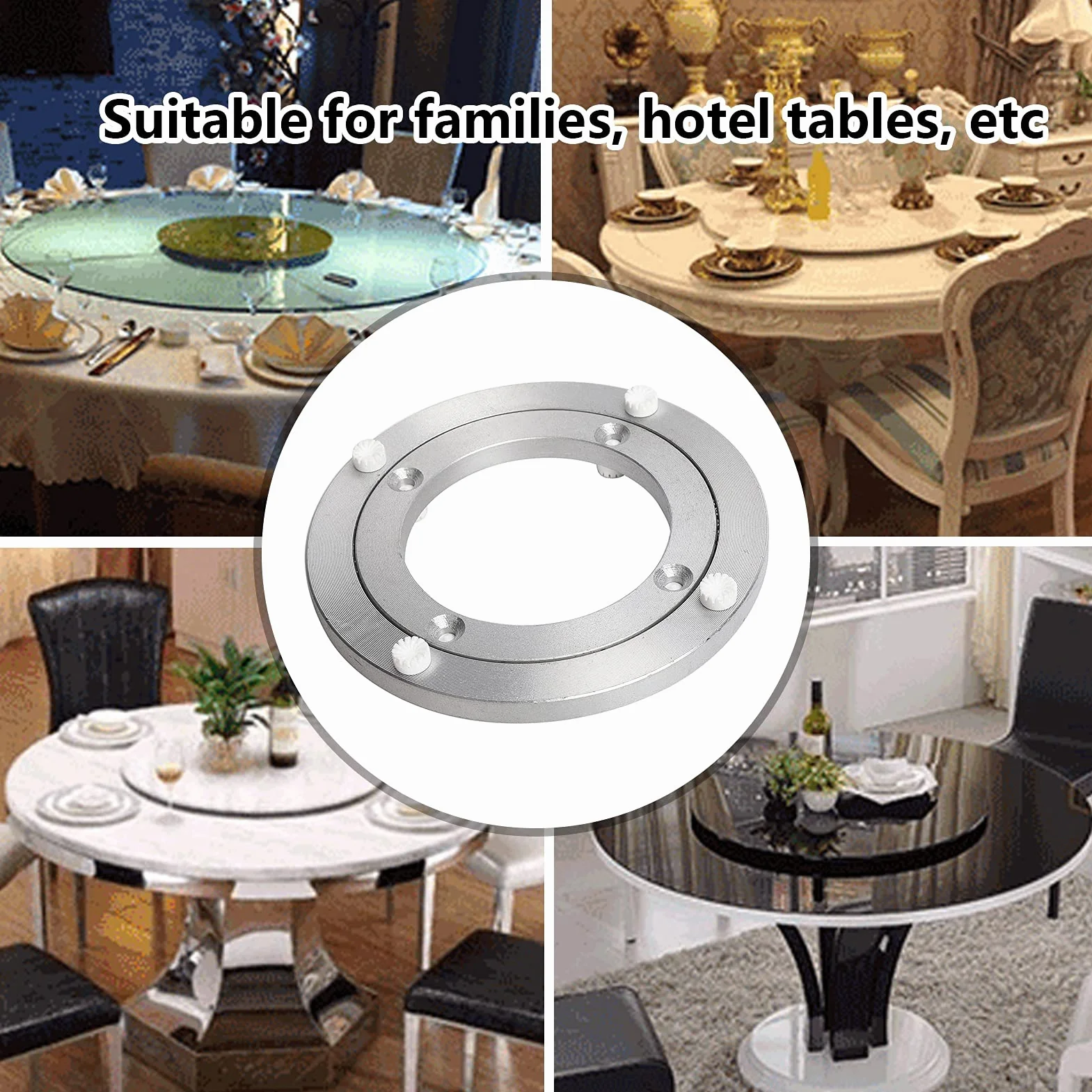 Łożysko Lazy Susan 5/5,5 Cala Cichy Obrotowy Pierścień Ze Stopu Aluminium Do Stołu