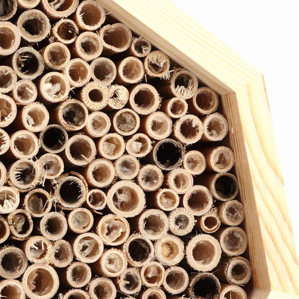 Domek dla pszczół, Yctze 16 * 16 * 9 Drewniany Owad Dom dla pszczół Wood Bug Room Hotel Budka Lęgowa do Dekoracja Ogrodowa