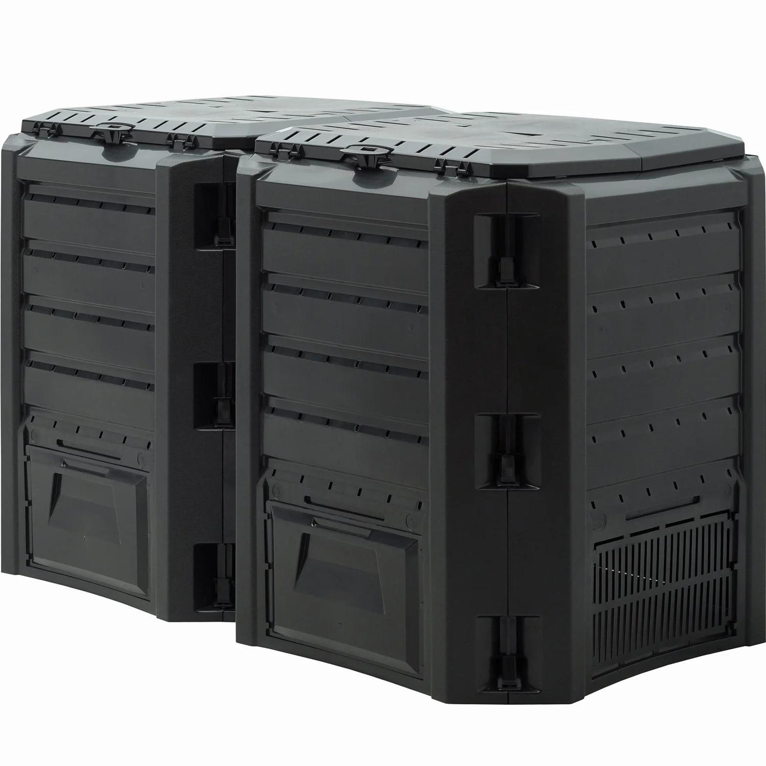 Kompostownik 1200L 198 x 72 x 83cm odporna na warunki atmosferyczne pokrywa składany kompostownik ogrodowy termiczny Kompostownik szybki