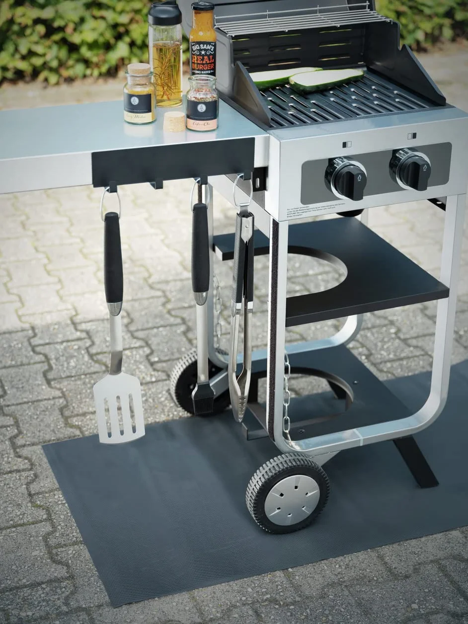 WENKO magnetyczna listwa z haczykami czarna 30 cm akcesoria kuchenne do zawieszenia