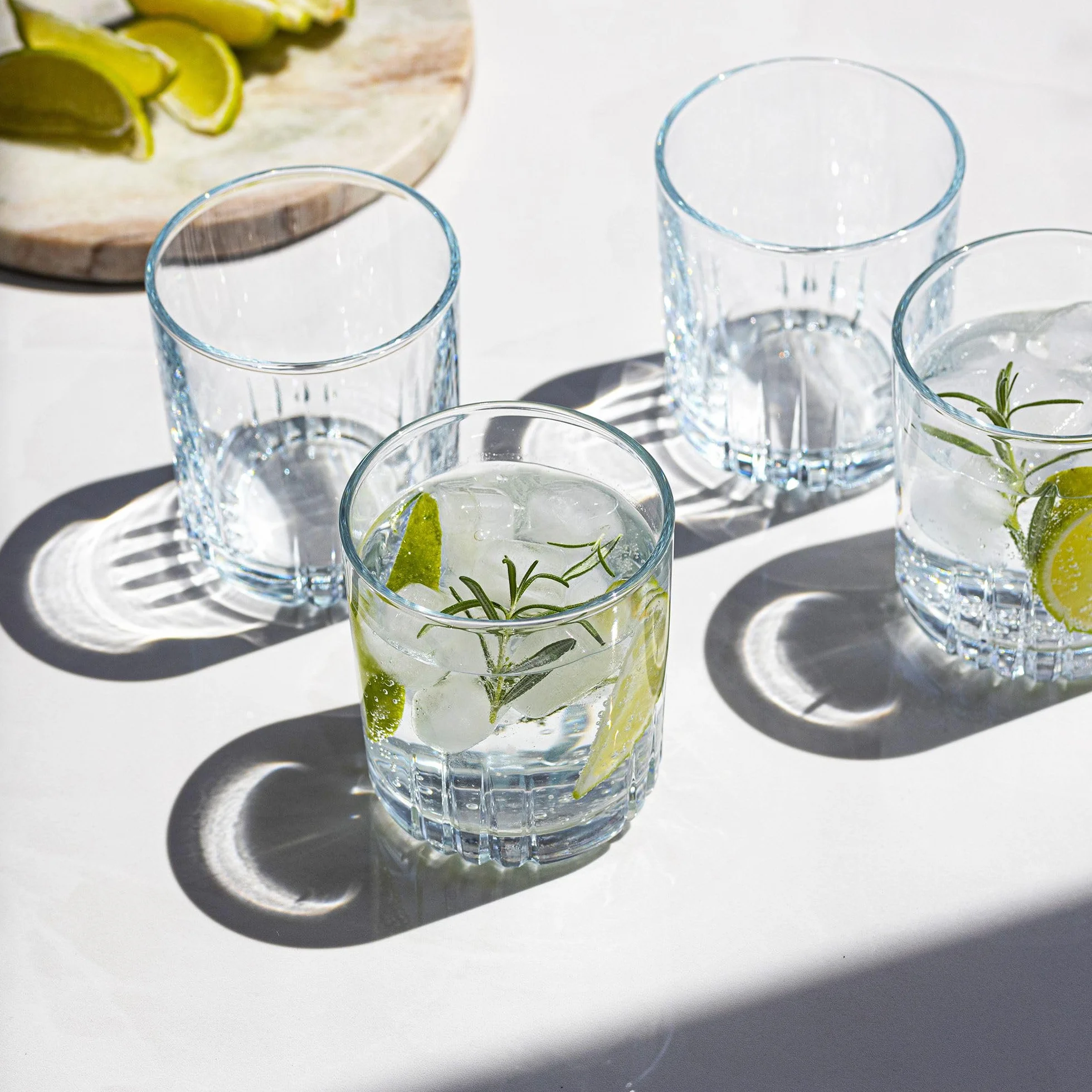 Szklanki do Wody 280 ml Zestaw 6 Sztuk Szkło Przeźroczyste Gina