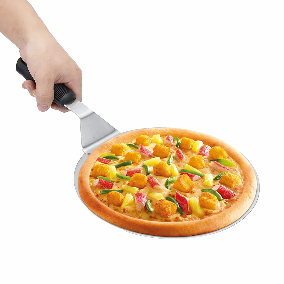 Narzędzie łopata do pizzy, łopata do pizzy Wygodna i trwała dla rodzin dla cukierni dla cukierni(10-calowa łopata do pizzy (okrągła główka))