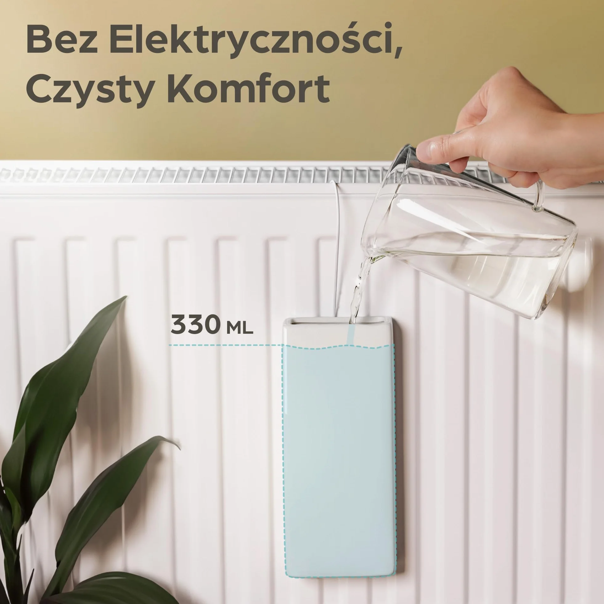 Ceramiczny Nawilżacz Powietrza - Zestaw 4 Sztuk - z Elastycznym Haczykiem do Zawieszania- Kontrola Wilgotności - Oszczędność energii - Wydajne Dostarczanie Wilgoci