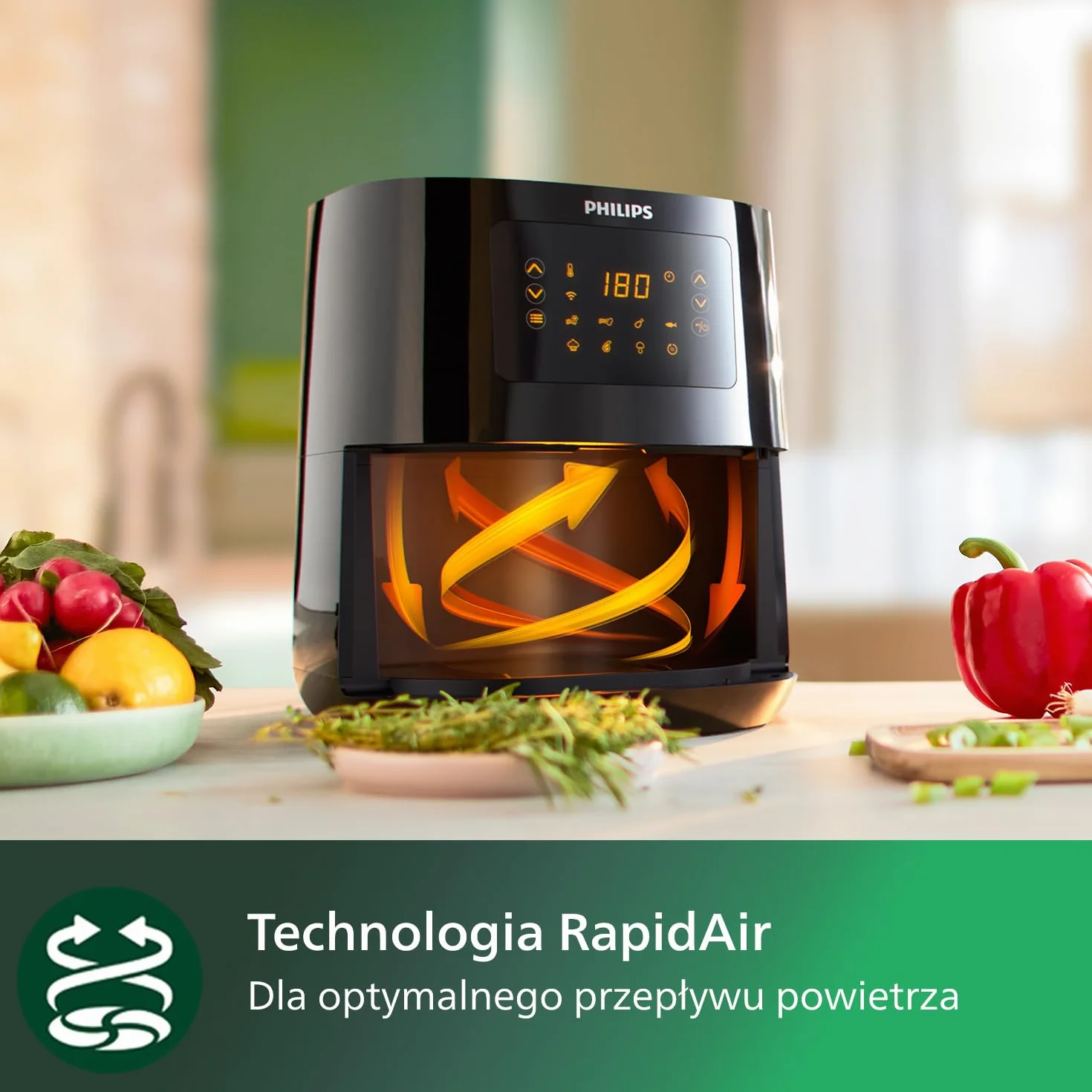 Philips Frytkownica Beztłuszczowa Airfryer 13 w 1 4,1 l Wi-Fi HD9255/80