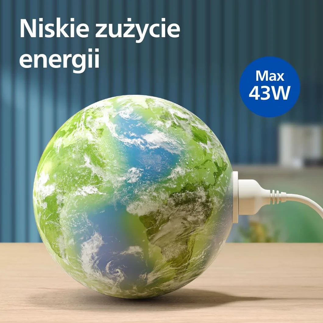Philips Oczyszczacz i nawilżacz powietrza 2 w 1 z serii 3400, HEPA NanoProtect + filtr z aktywnym węglem, higieniczne nawilżanie 650 ml/h, CADR 300 m³/h dla 78 m² (AC3421/13)