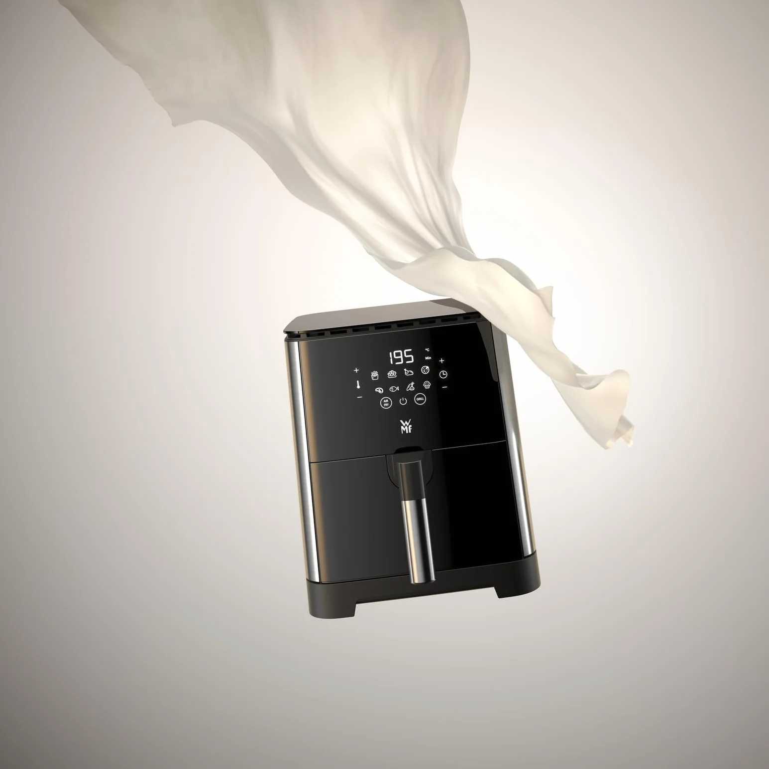 WMF Frytkownica na gorące powietrze 1550 W 4,6 l 8 programów czarna