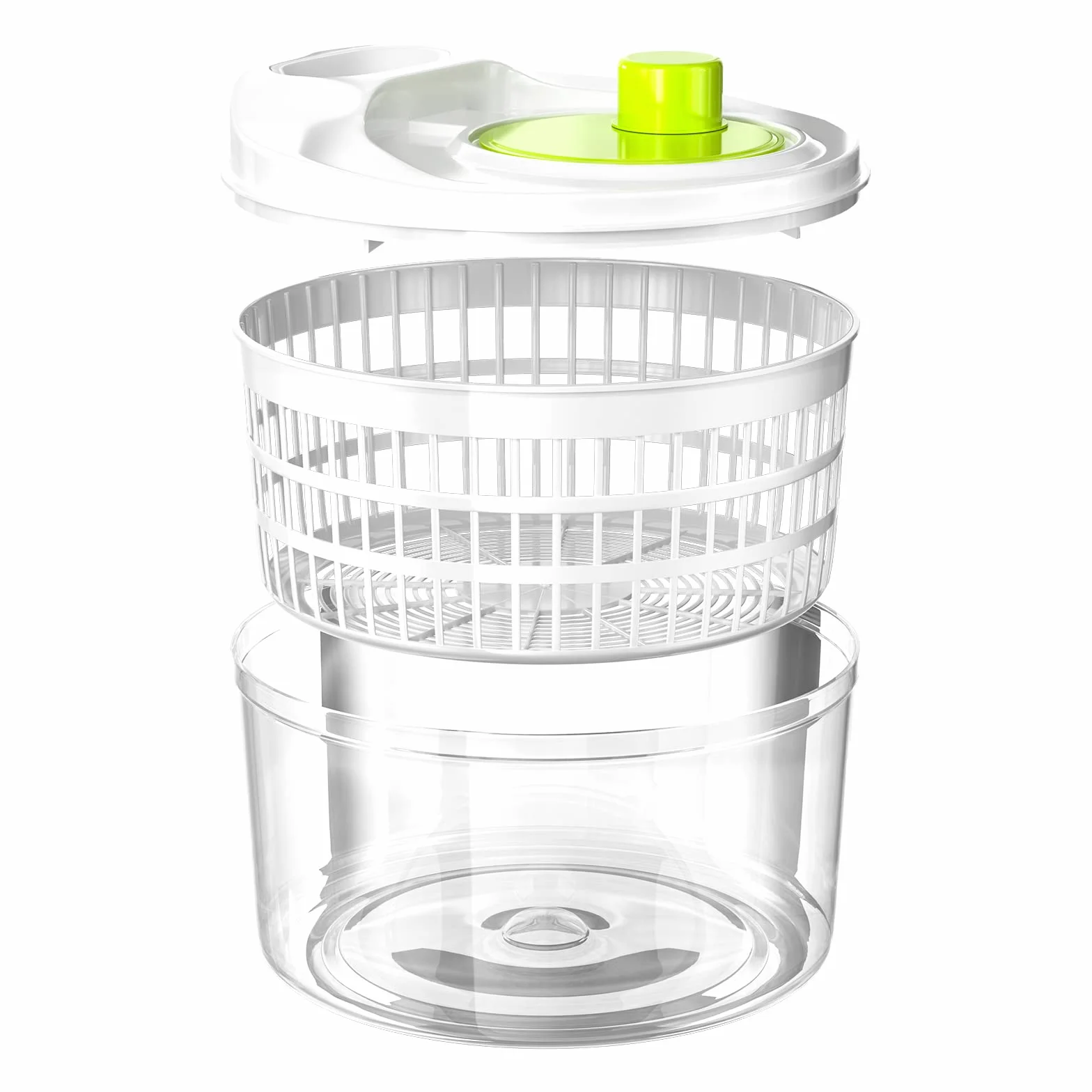 Wirówka do sałaty z napędem korbowym 3L miska sitko 22.5 cm