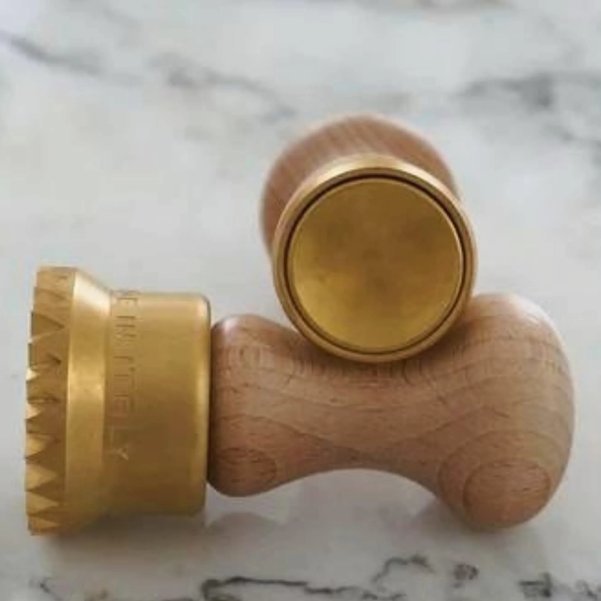 La Gondola stempel ravioli 38 mm mosiądz naturalne drewno narzędzie do makaronu