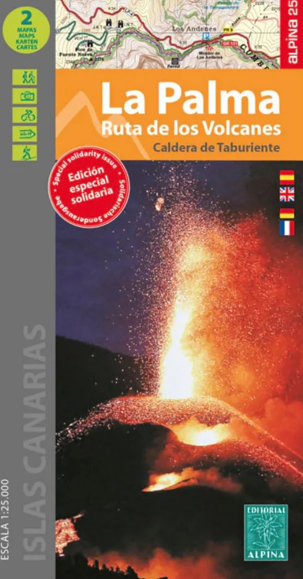 La Palma ruta de los volcanes: Caldera de Taburiente. Ruta de los Volcanos GR 130 - GR 131
