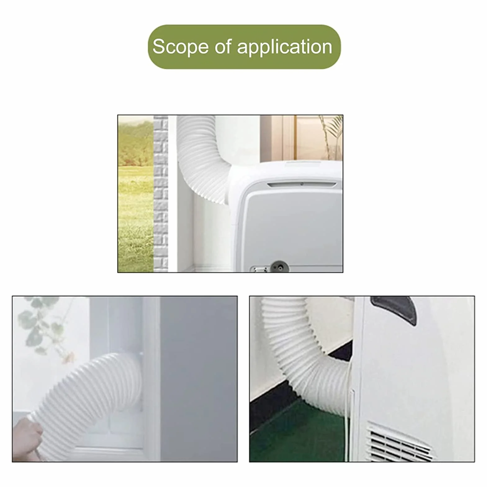 Extender Przenośny klimatyzator Adapter Łącznik Kwadratowy interfejs kanału wydechowego 1P KY35