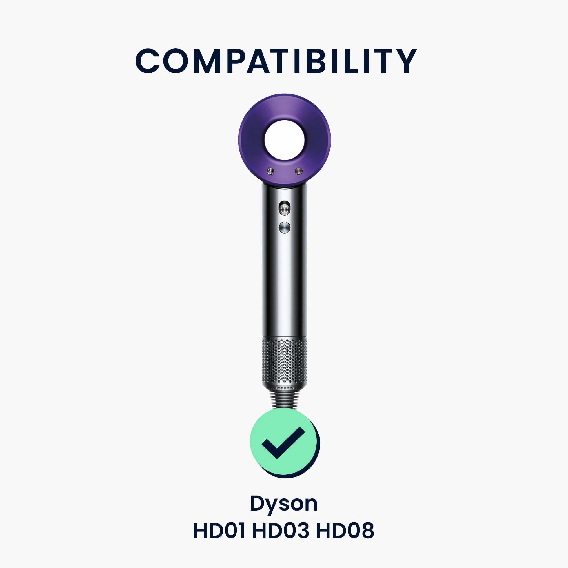 kwmobile Pokrowiec do Dyson HD01 HD03 HD08 - fioletowy