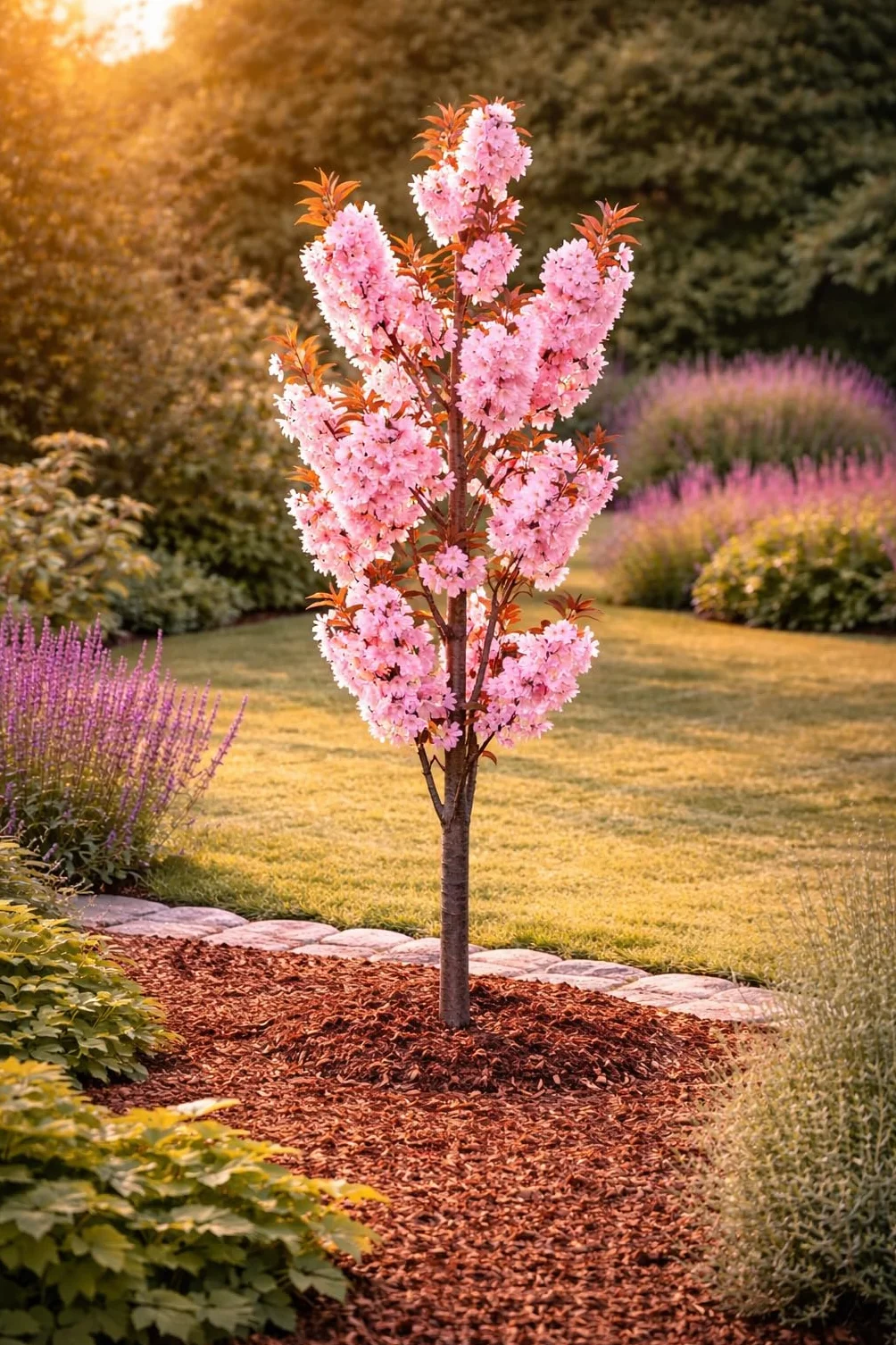 Prunus serrulata 'Royal Burgundy' 100-120 cm - japońska wiśnia goździkowa - ozdobna wiśnia