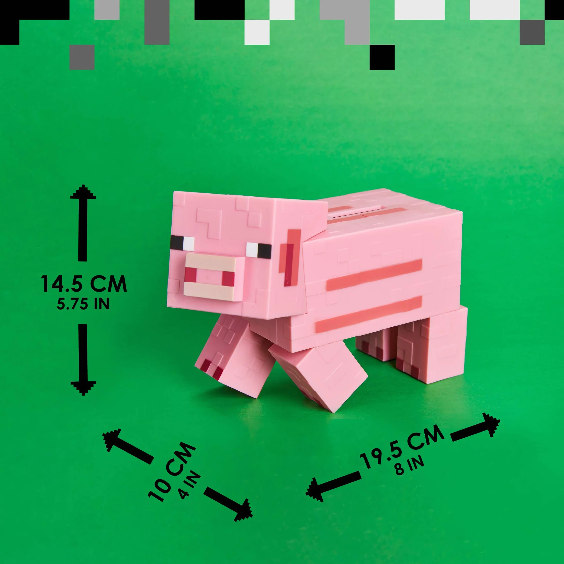 Minecraft Pig Money Bank – oficjalnie licencjonowany produkt Minecraft nowość skarbonka dla dzieci, prezent dla graczy | Paladone