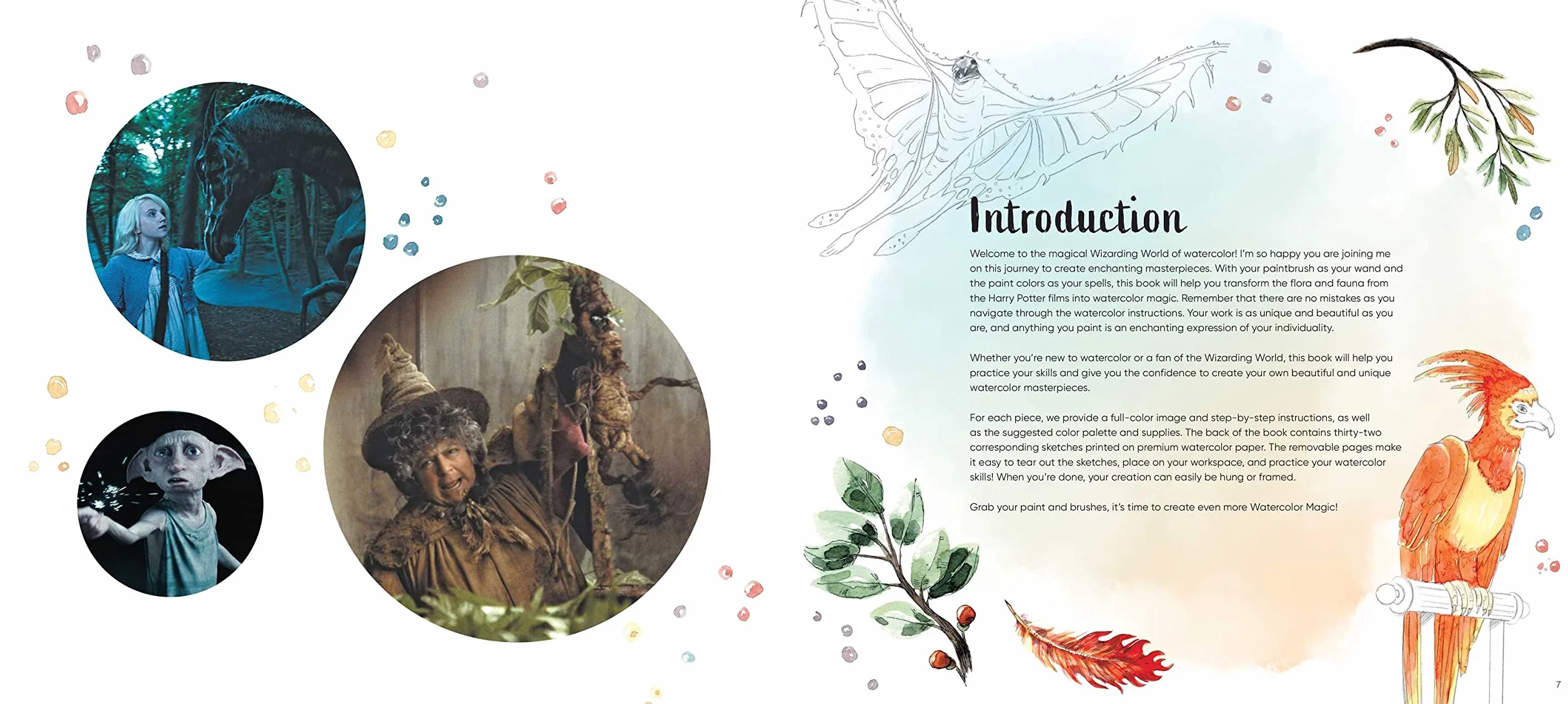 Harry Potter: Watercolor Magic: Flora & Fauna