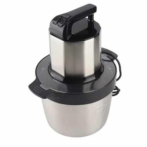 Elektryczny Blender do Mięsa 6L, 1500W, Blender C ze Stali Nierdzewnej, z 2 Biegami, Zapewniający Wydajne Siekanie Mięsa i Warzyw