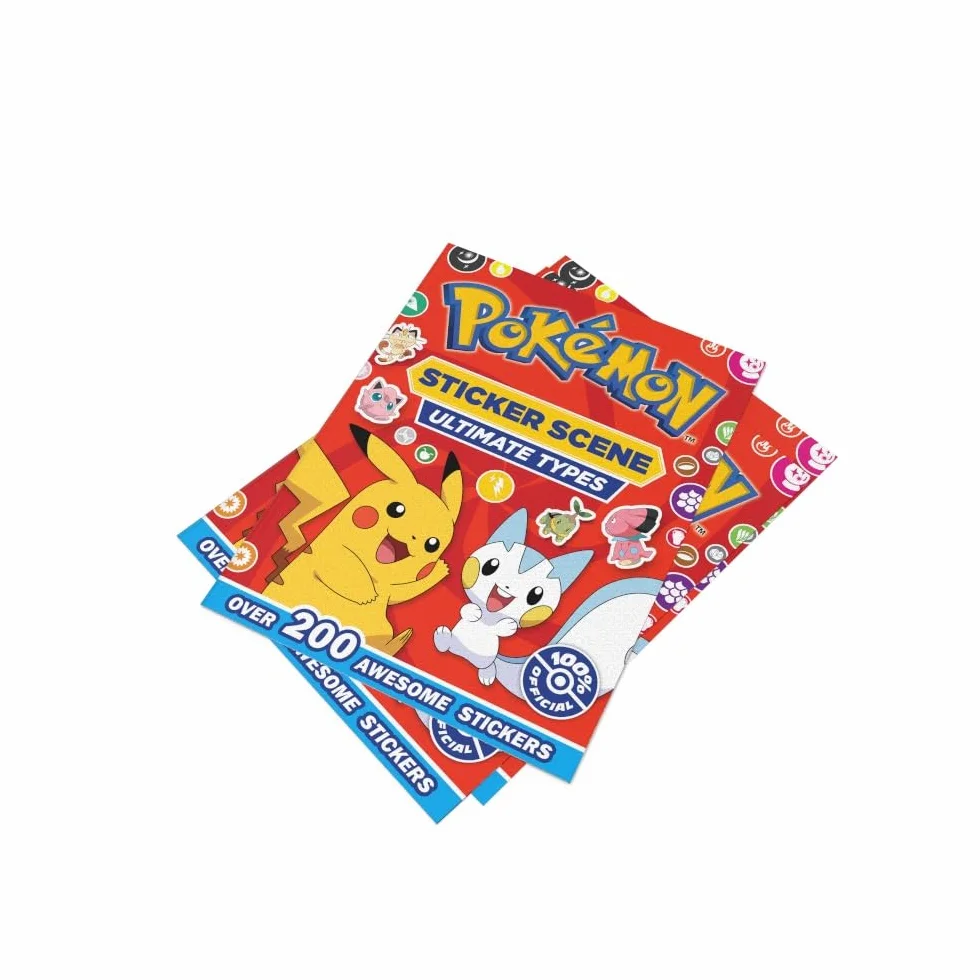 POKÉMON ULTIMATE TYPES STICKER SCENE: Full-Colour Illustrated Sticker Scene Activity Book for readers and Pokémon fans 6+
