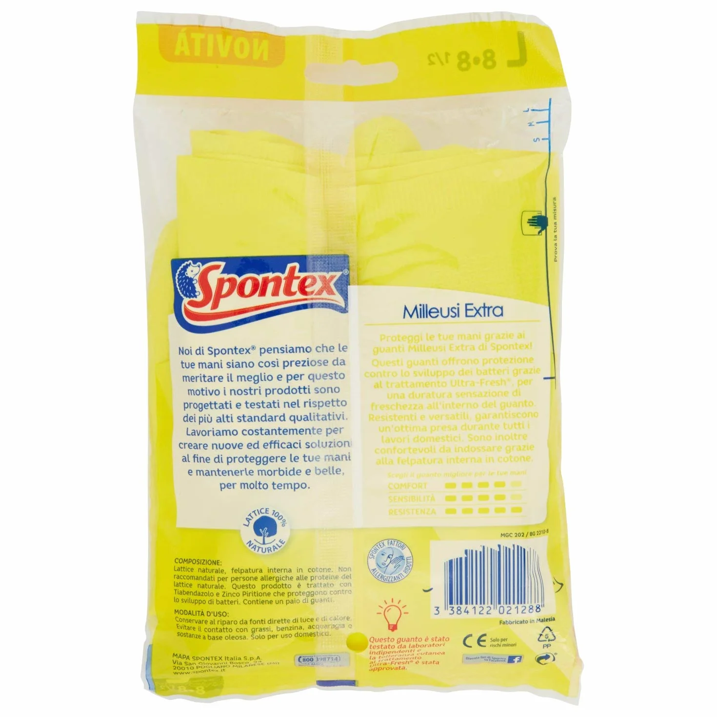 Spontex Milleusi żółty komplet bielizny, rozmiar L