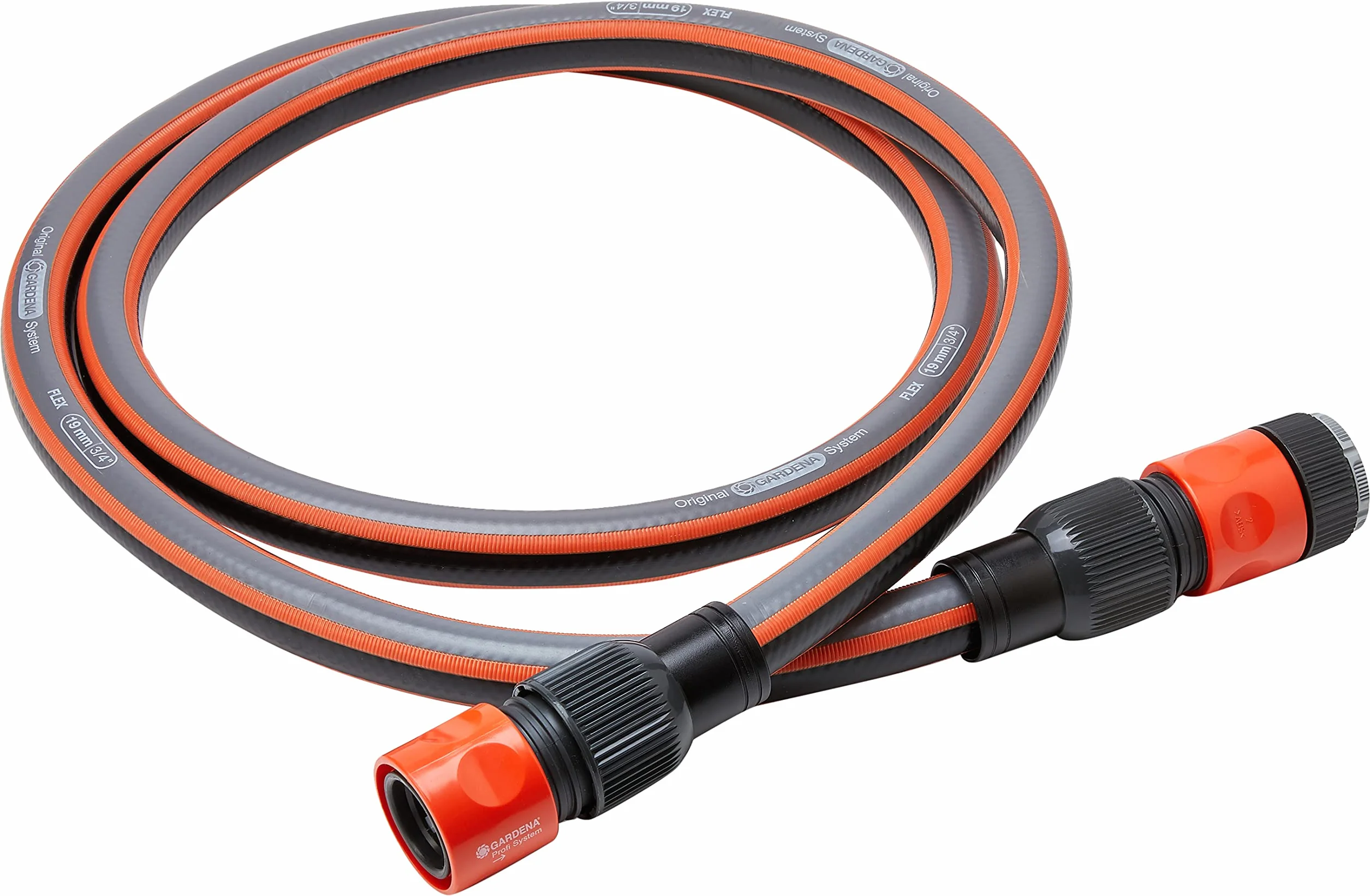 Gardena Profi-System zestaw podłączeniowy: kompletny zestaw do podłączenia systemów Pipeline i Sprinklersystem do sieci wodociągowej, z przyłączem kranowym, szybkozłączami i wężem Flex (2713-20)