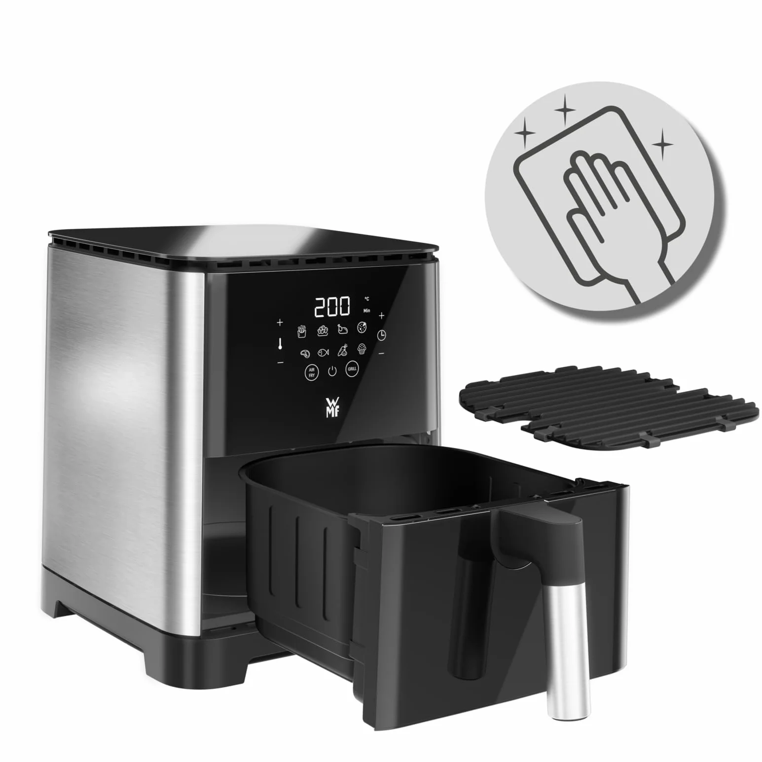 WMF Frytkownica na gorące powietrze 1550 W 4,6 l 8 programów czarna