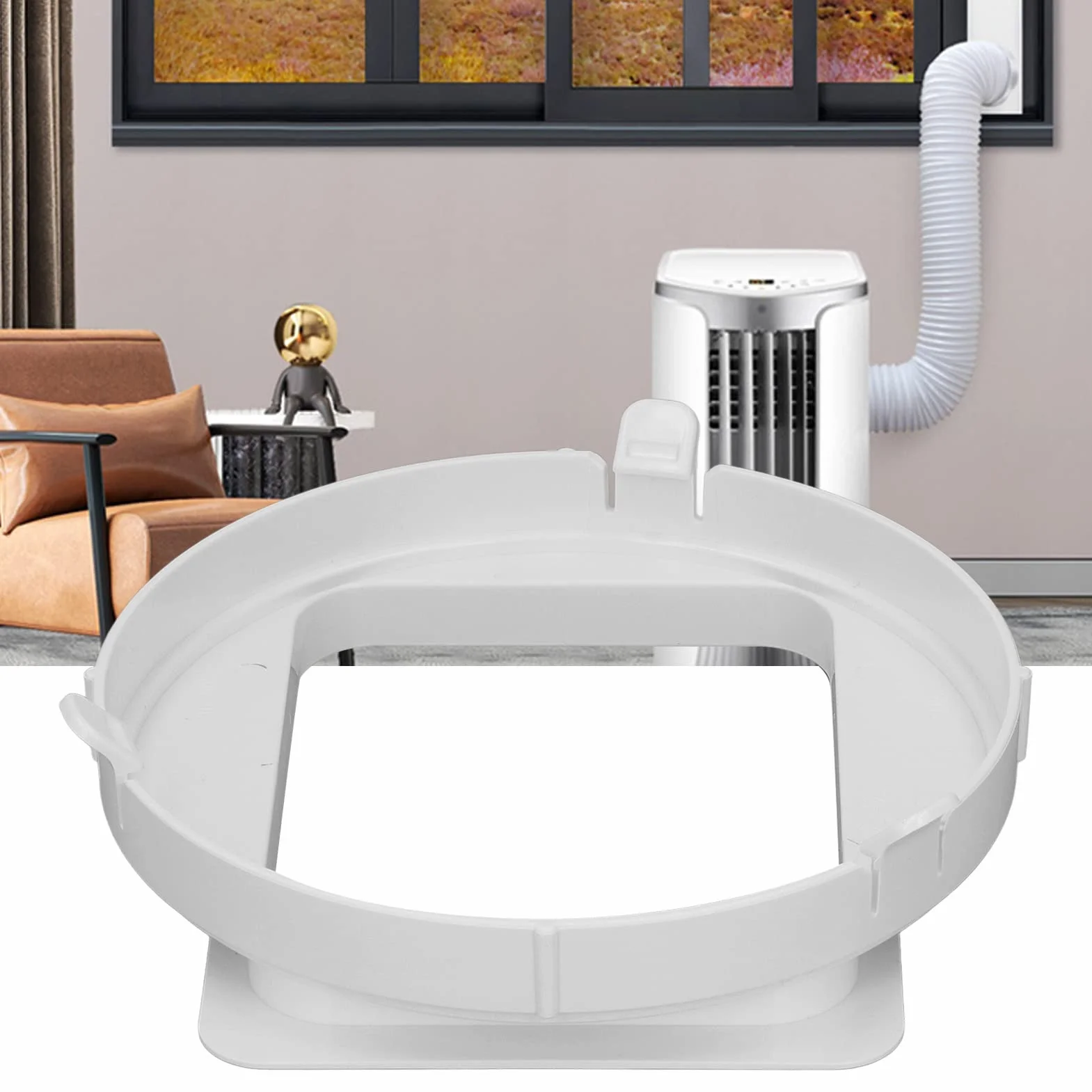 Extender Przenośny klimatyzator Adapter Łącznik Kwadratowy interfejs kanału wydechowego 1P KY35
