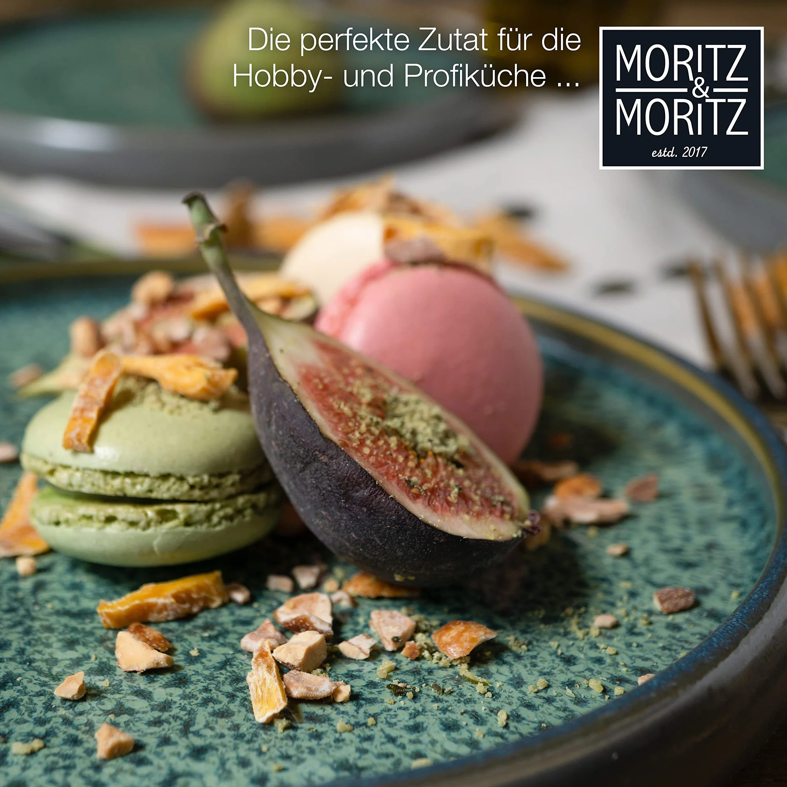 Moritz & Moritz 4 małe talerze 21 cm – zestaw talerzy z kamionki deserowe do ciasta śniadaniowe