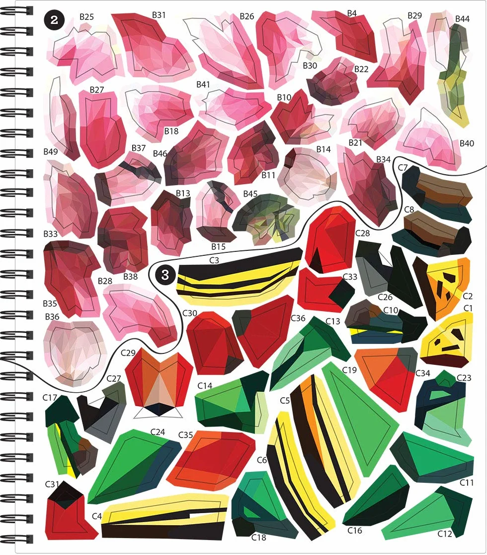 Brain Games - Sticker by Number: Country Garden (13 Images to Sticker)