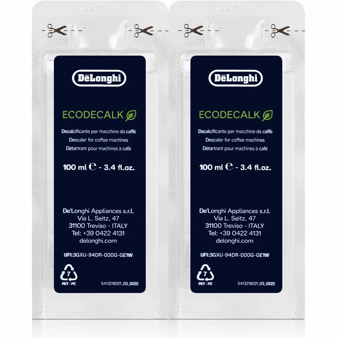 Delonghi Eco Dekalk mini odkamieniacz, 200 ml, do ekspresów do kawy espresso