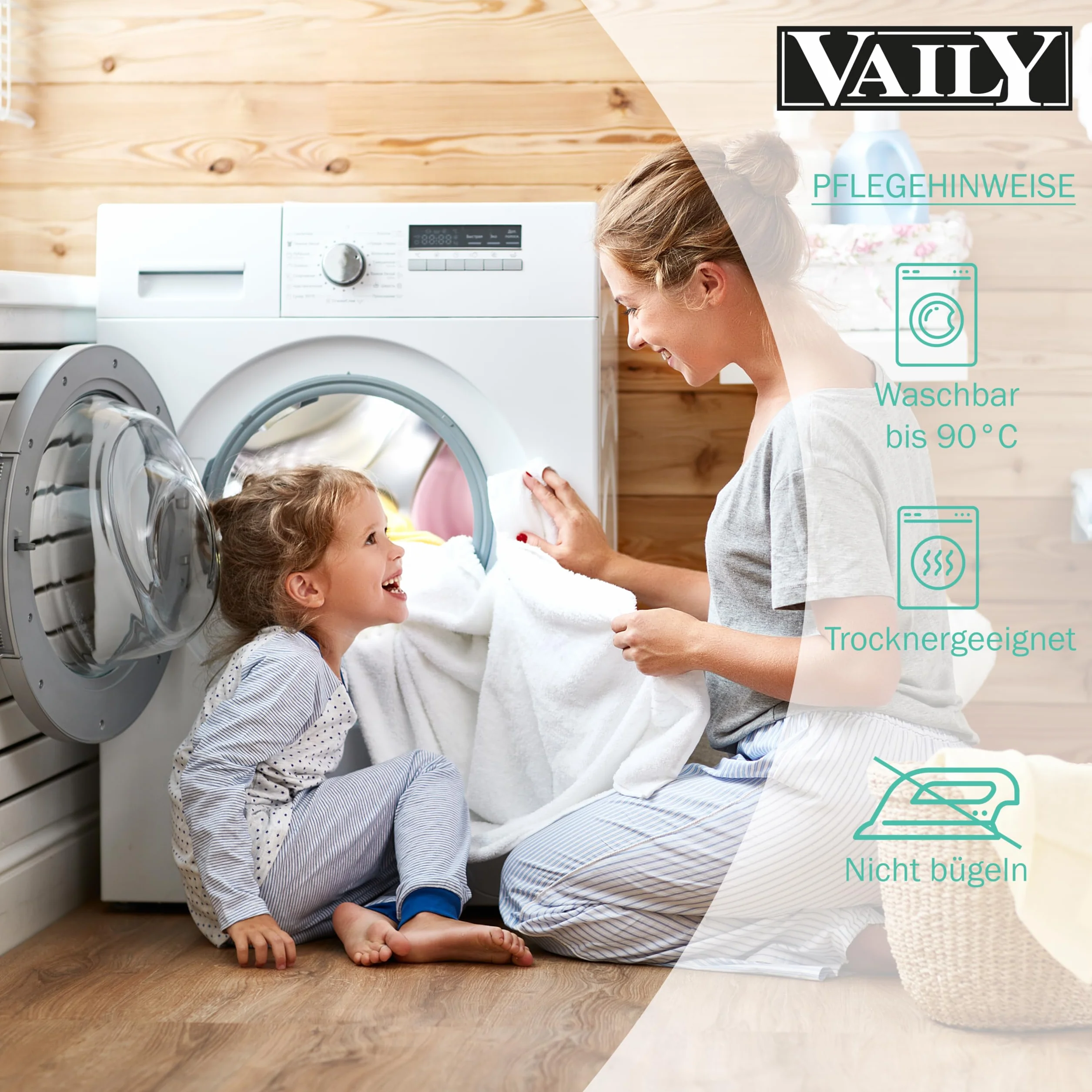 Vaily Ochraniacz na materac 90 x 200 cm – ochrona materaca z certyfikatem Oeko-Tex, wodoszczelna i nadająca się do prania nakładka na materac – oddychająca ochrona przed wilgocią