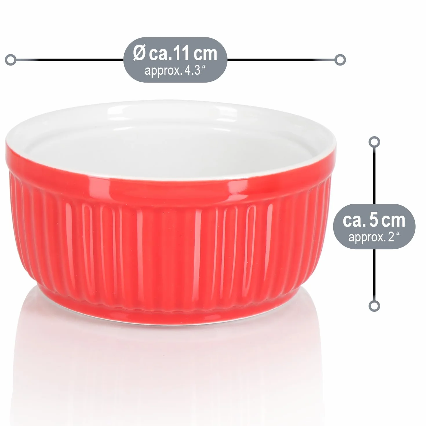Ceramiczne Naczynie do Sufletu COM-FOUR 250 ml Żaroodporne