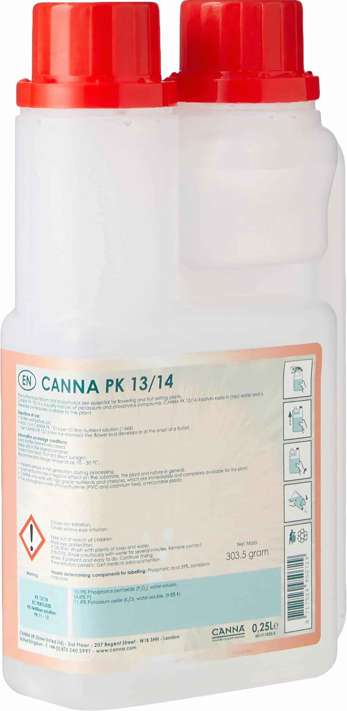 CANNA PK 13/14 roztwór fosforanowo-potasowy, 250 ml, biały