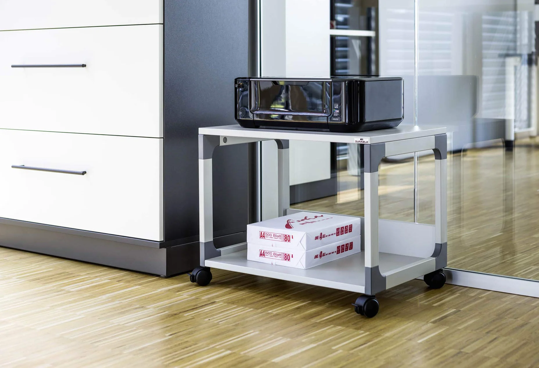 Durable 371010 Szafka biurowa Multi Trolley 48, kolor szary.