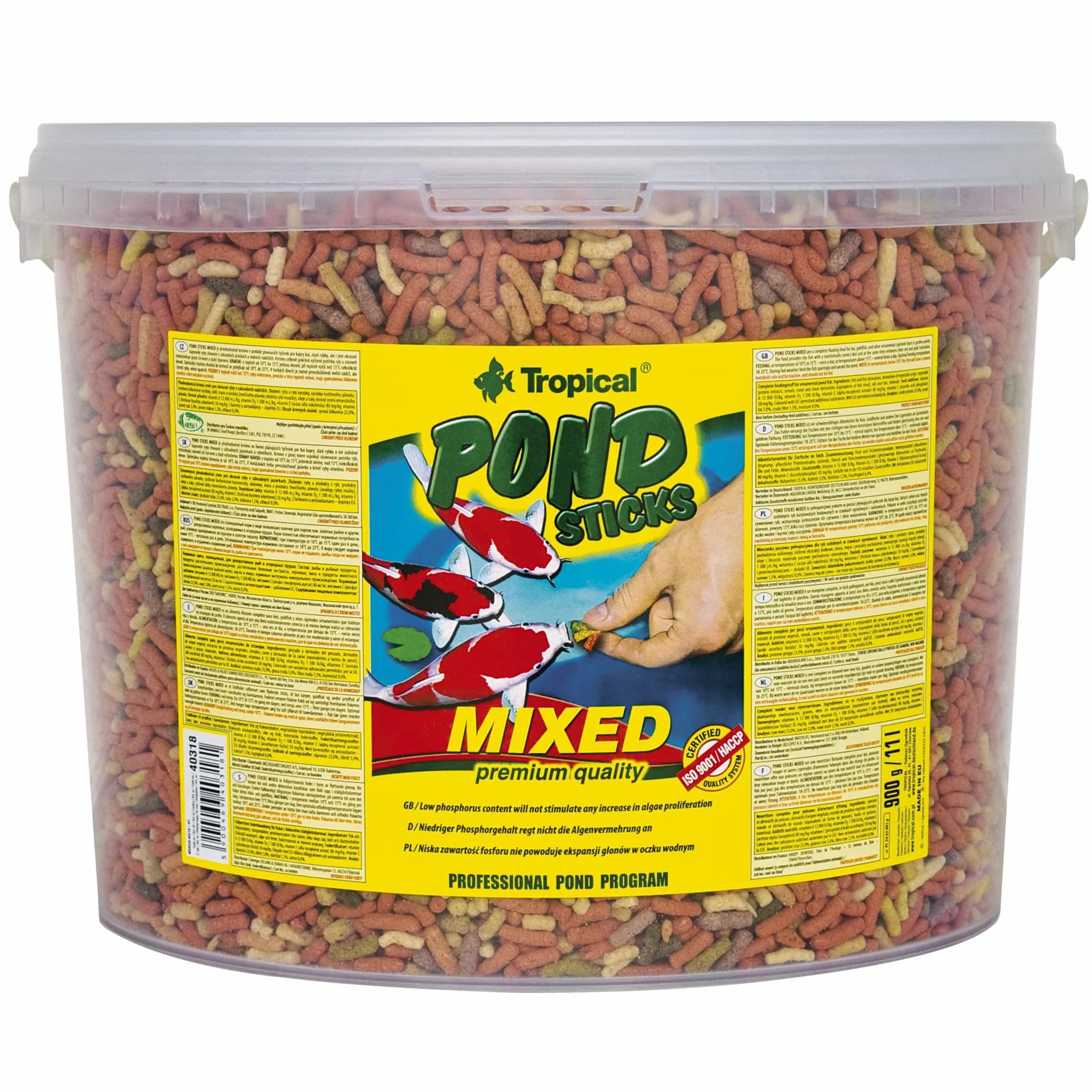 Tropical Wieloskładnikowy pokarm w formie pływających pałeczek POND STICKS MIXED 11L / 900g