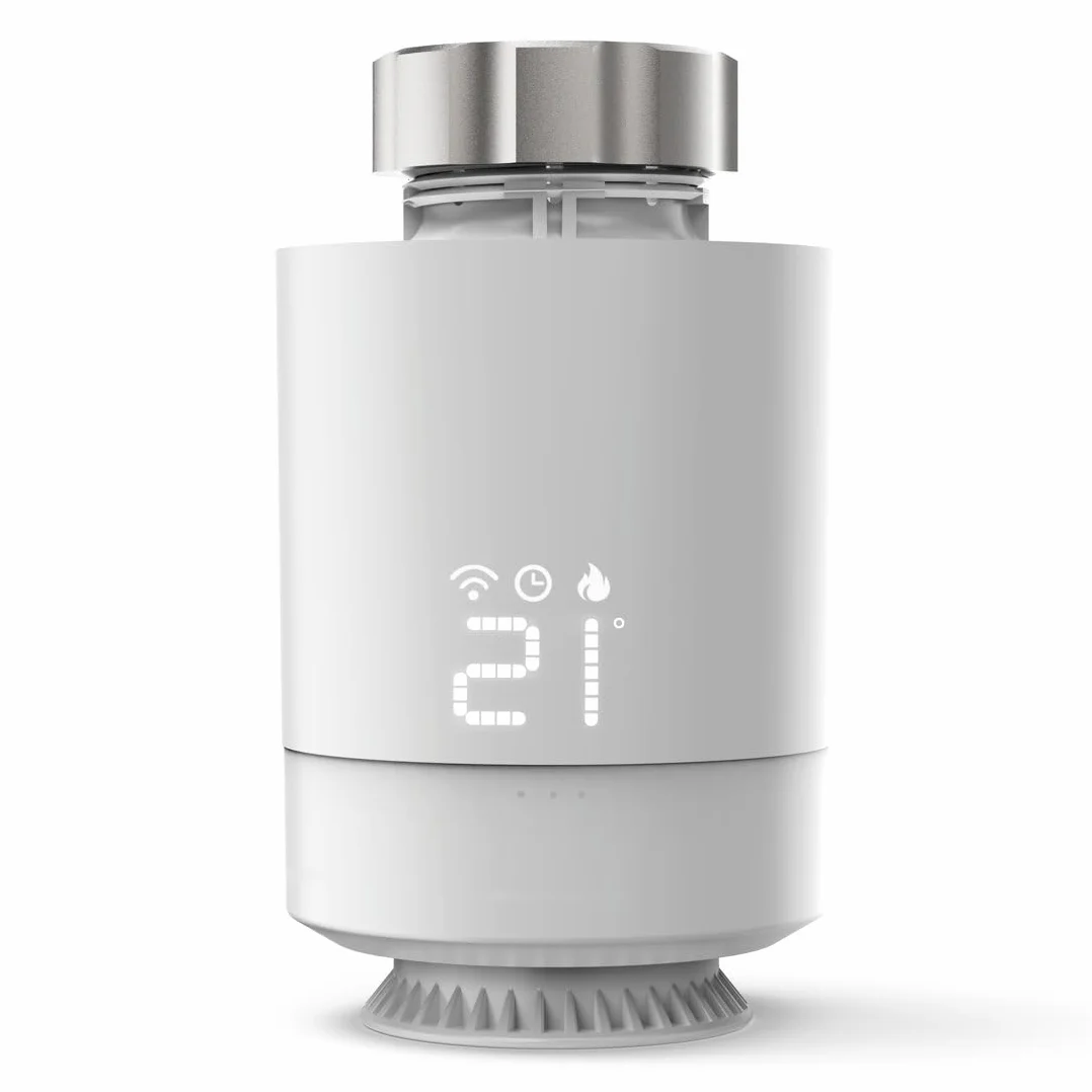 Hama Zestaw 2x Głowica Termostatyczna WIFI SMART + Przekaźnik Mostek Bramka, Sterowanie Ogrzewaniem, Zdalna Kontrola, Głosowe Sterowanie, Oszczędność Energetyczna
